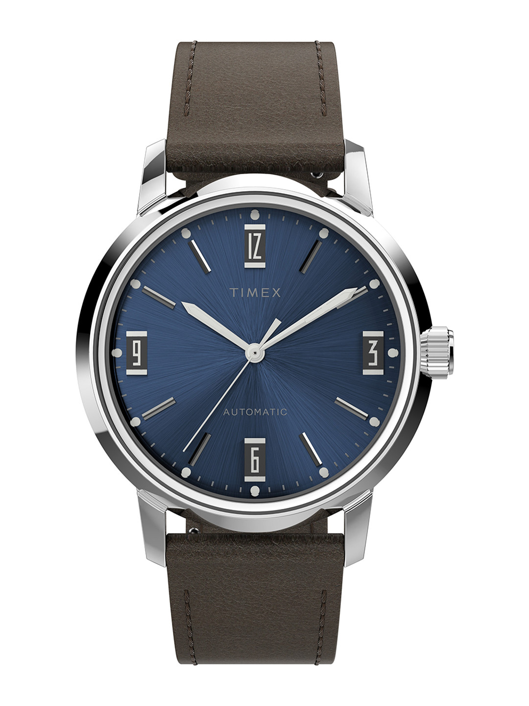 Timex Men Dial & Leather Straps Analogue Watch TW2V44500U9