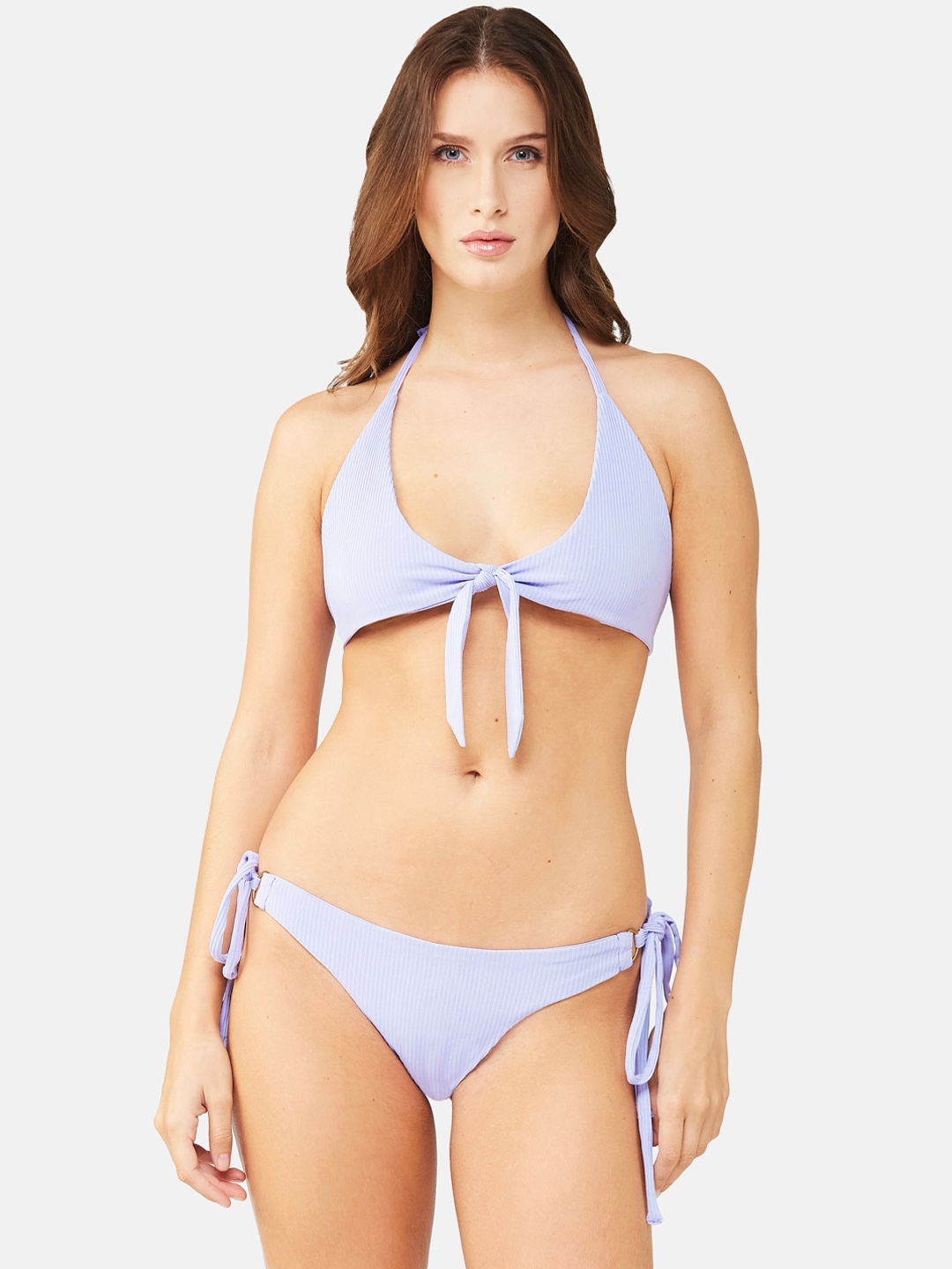 Buy SECRETS BY ZEROKAATA Ribbed Beach Wear Bikini Set - Swimwear