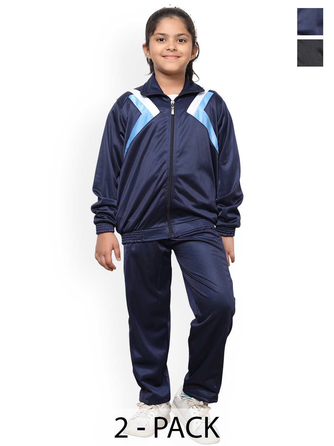 BAESD Girls Pack Of 2 Long Sleeves Front Open Tracksuits