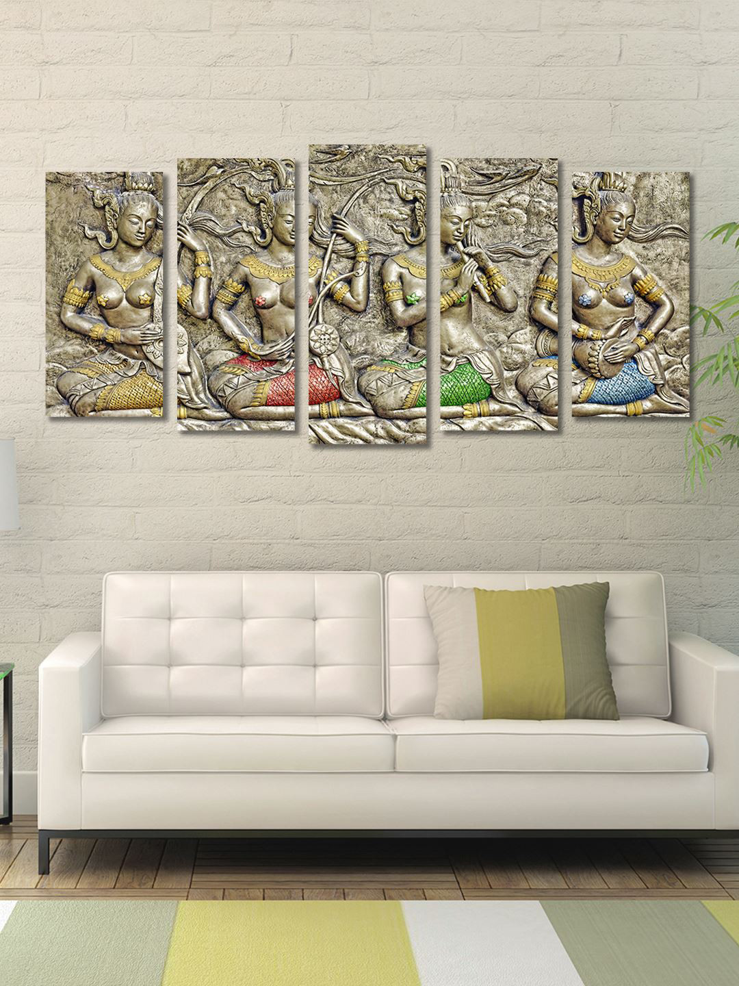 999Store Multi Color Set of 5 Wall Art