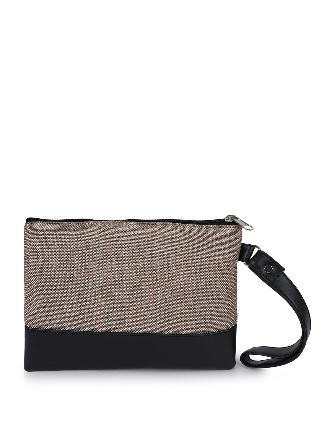 CIMONI Colourblocked Stylish Jute Travel Pouch