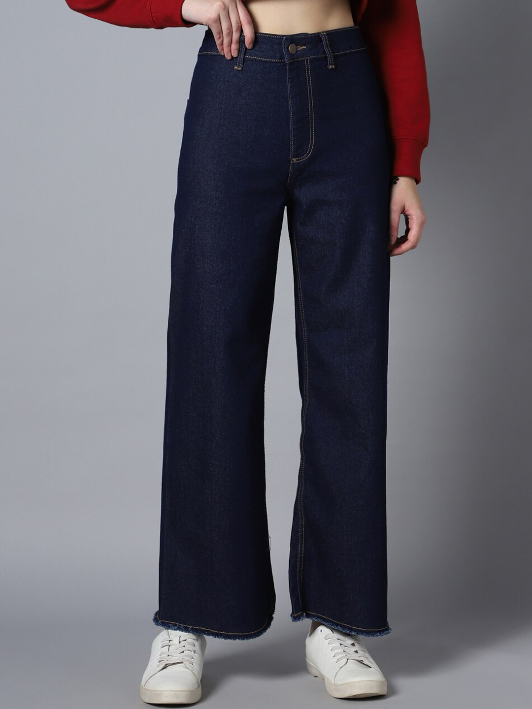 High Star Women 90' Marine Straight Fit High-Rise Stretchable Jeans