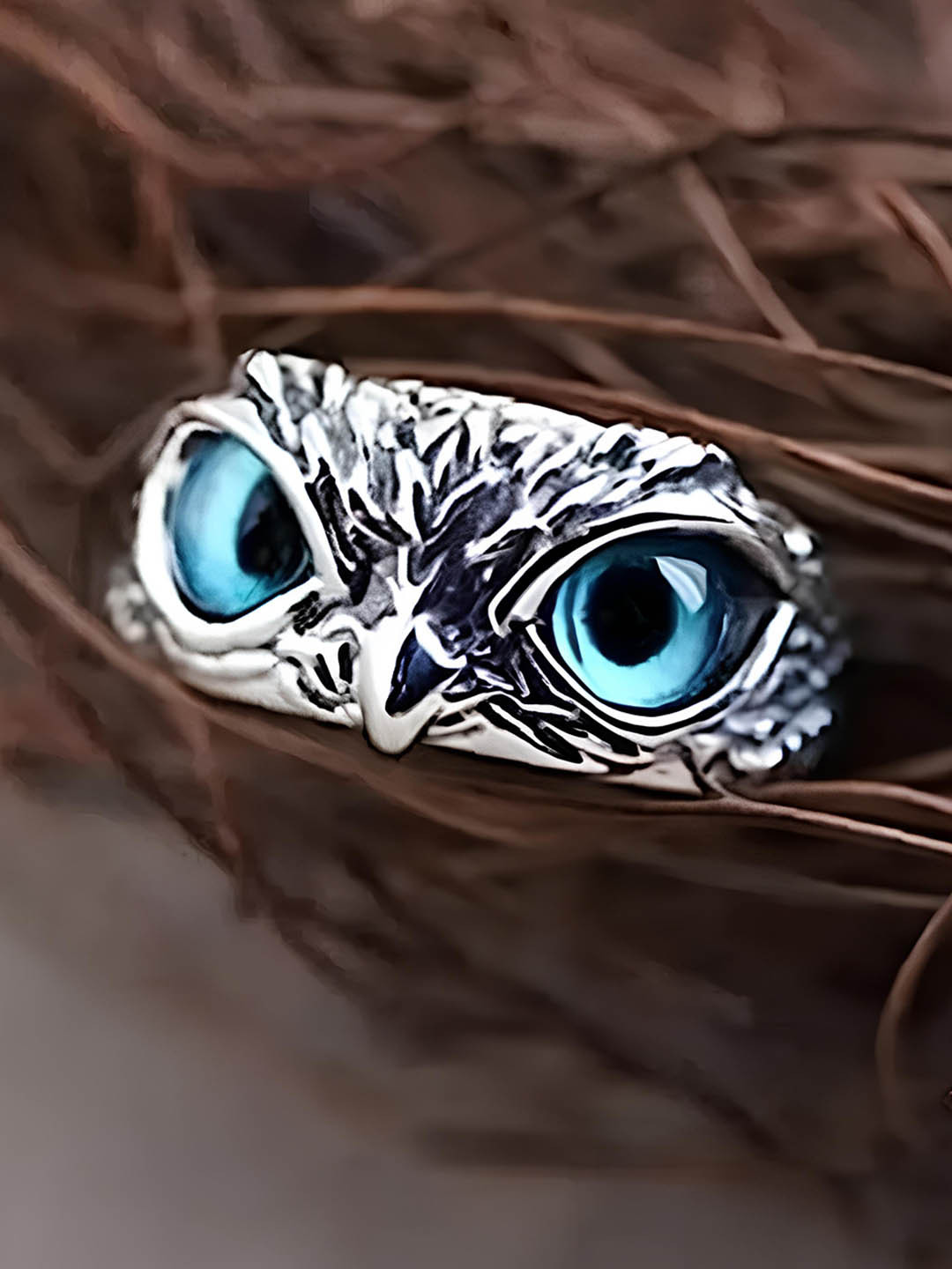 KARISHMA KREATIONS Owl Eye Shaped Finger Ring