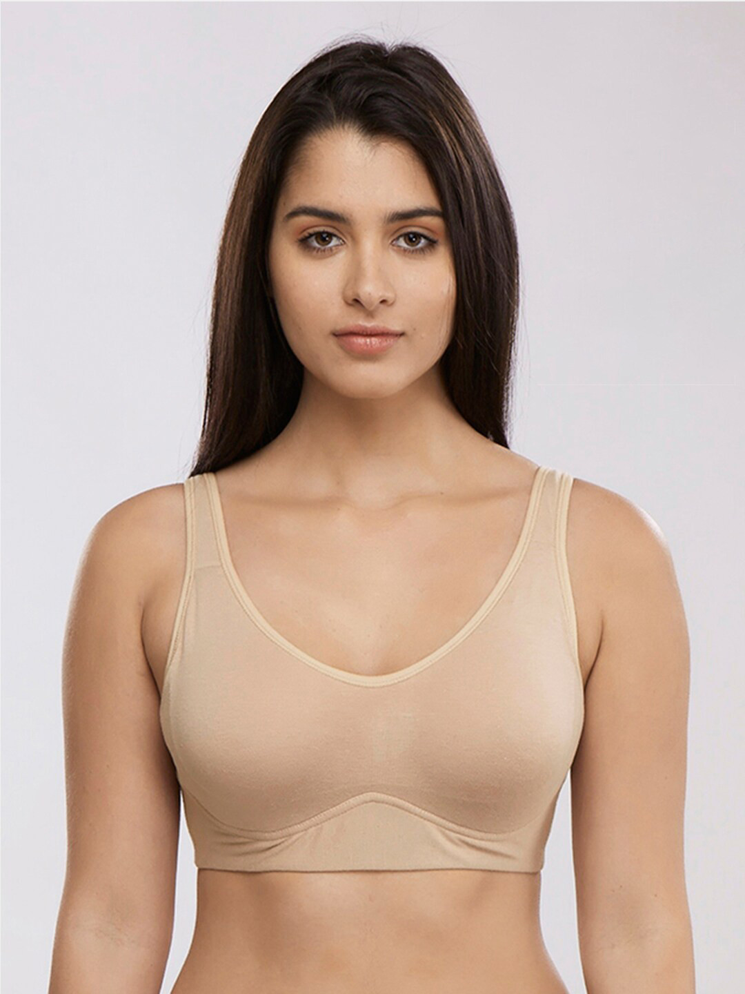 Inner Sense Full Coverage Anti Odour Organic Cotton Minimizer Bra With Anti Microbial