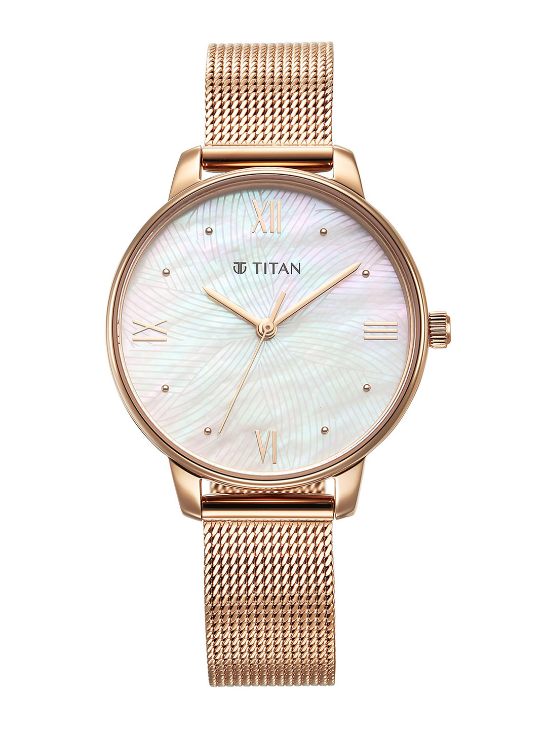 Titan Women Water Resistance Stainless Steel Analogue Watch 95238WM01