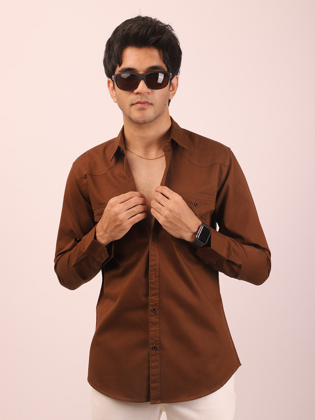 DEZANO Relaxed Opaque Casual Shirt