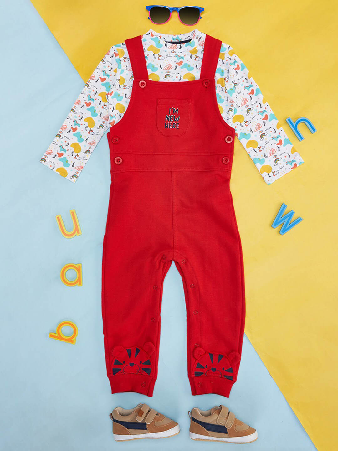 YU by Pantaloons Boys Pure Cotton Romper