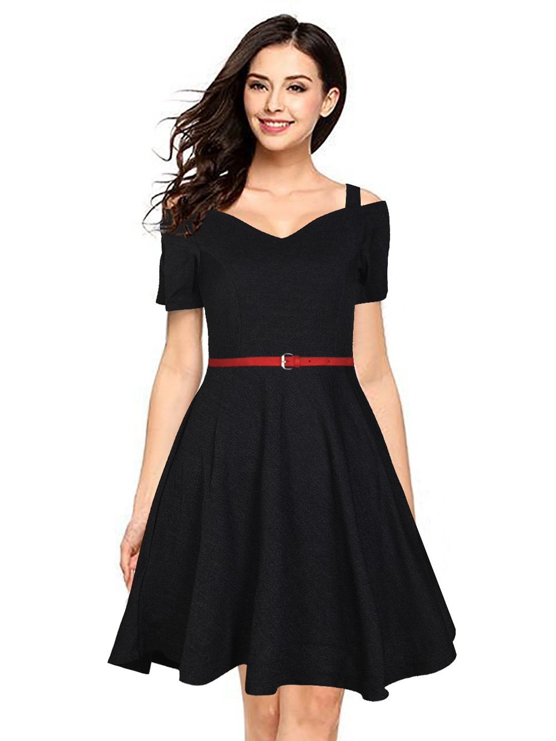 BAESD Black Fit & Flare Dress