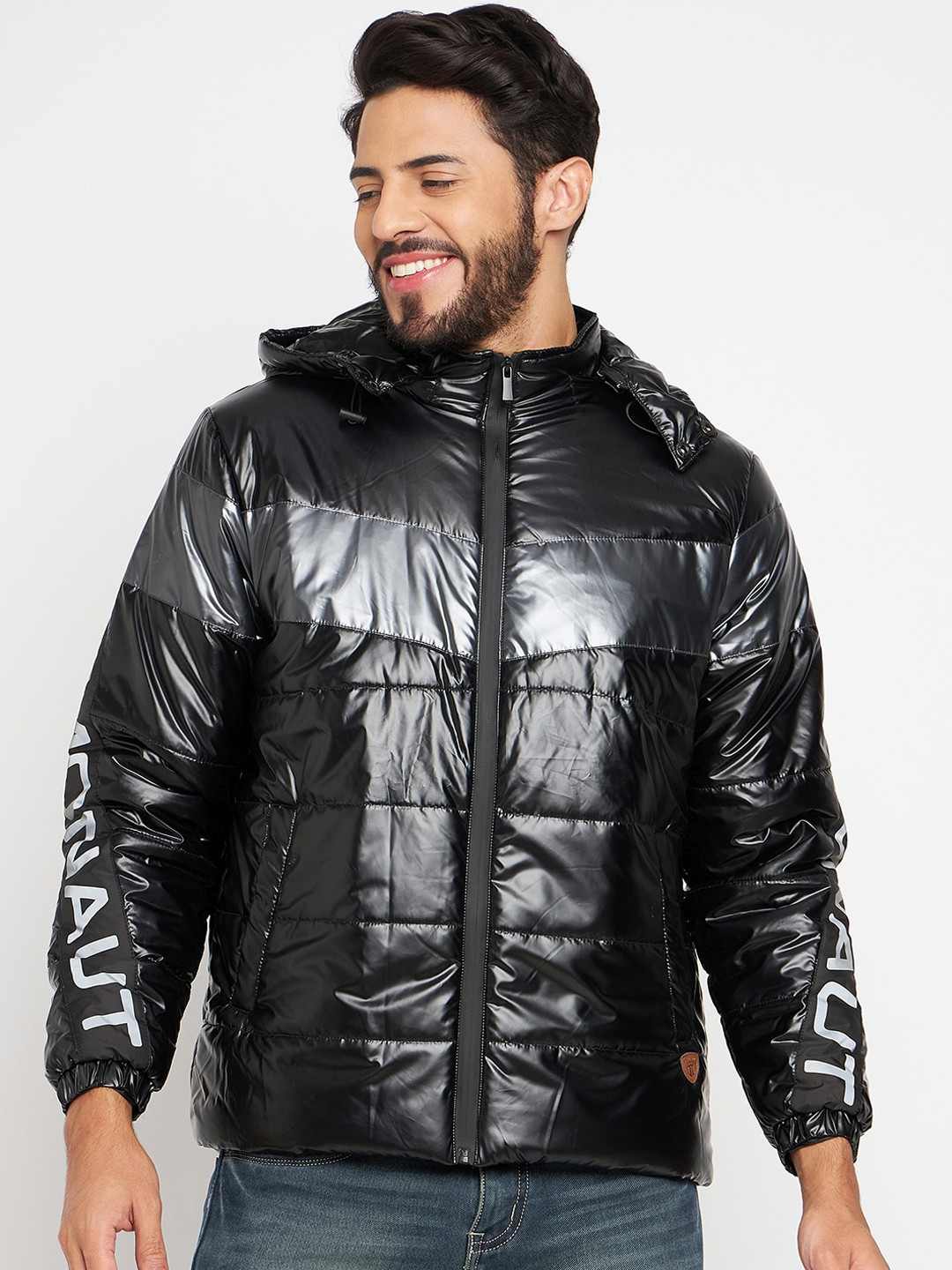 Duke Hooded Neck Long Sleeve Zip Detail Puffer Jacket