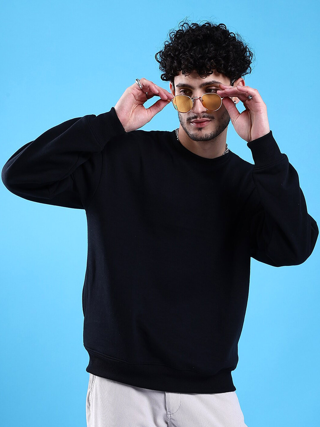 The Indian Garage Co Round Neck Long Sleeves Oversized Sweatshirt