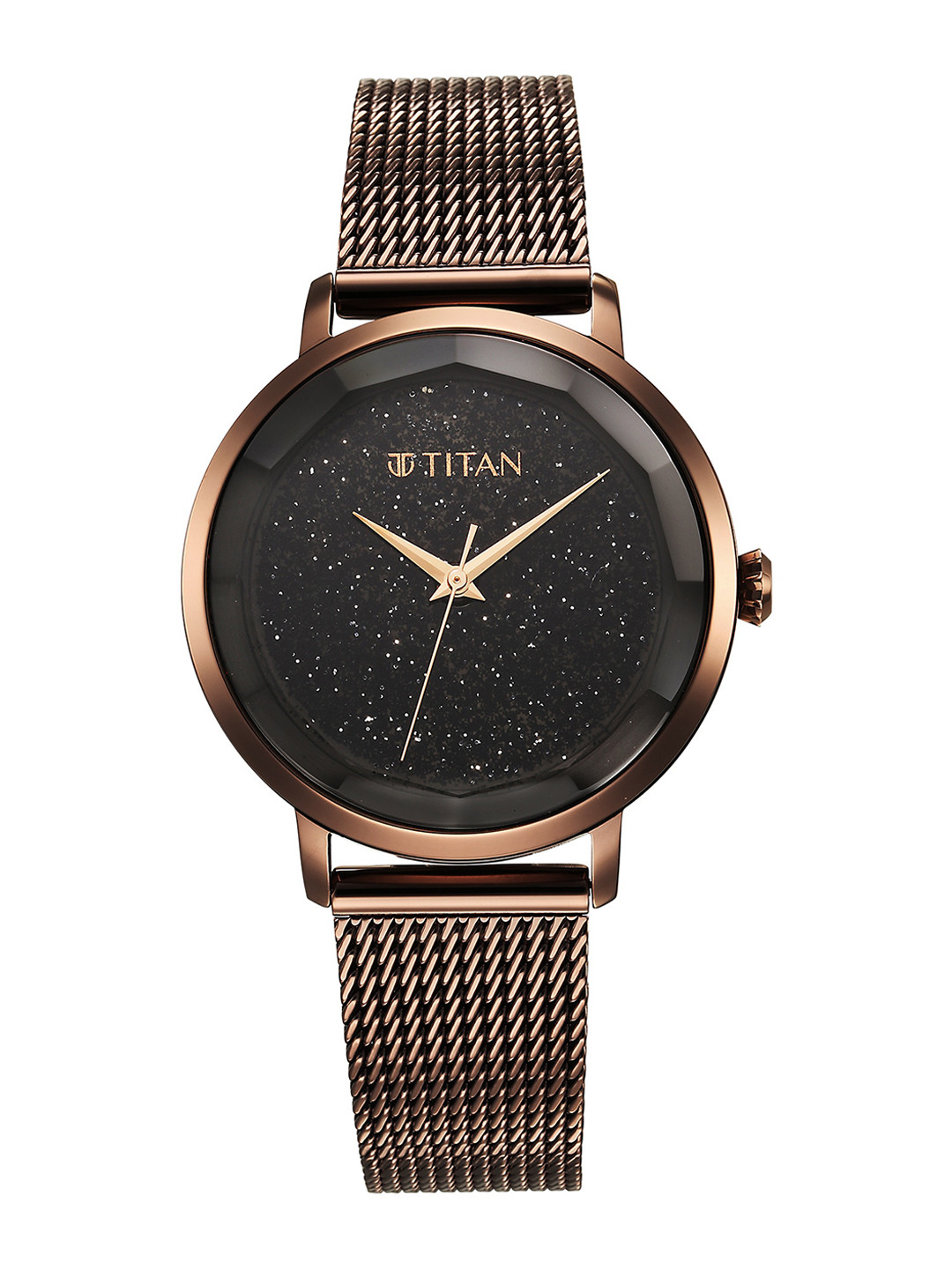 Titan Women Water Resistance Stainless Steel Analogue Watch 95184QM01