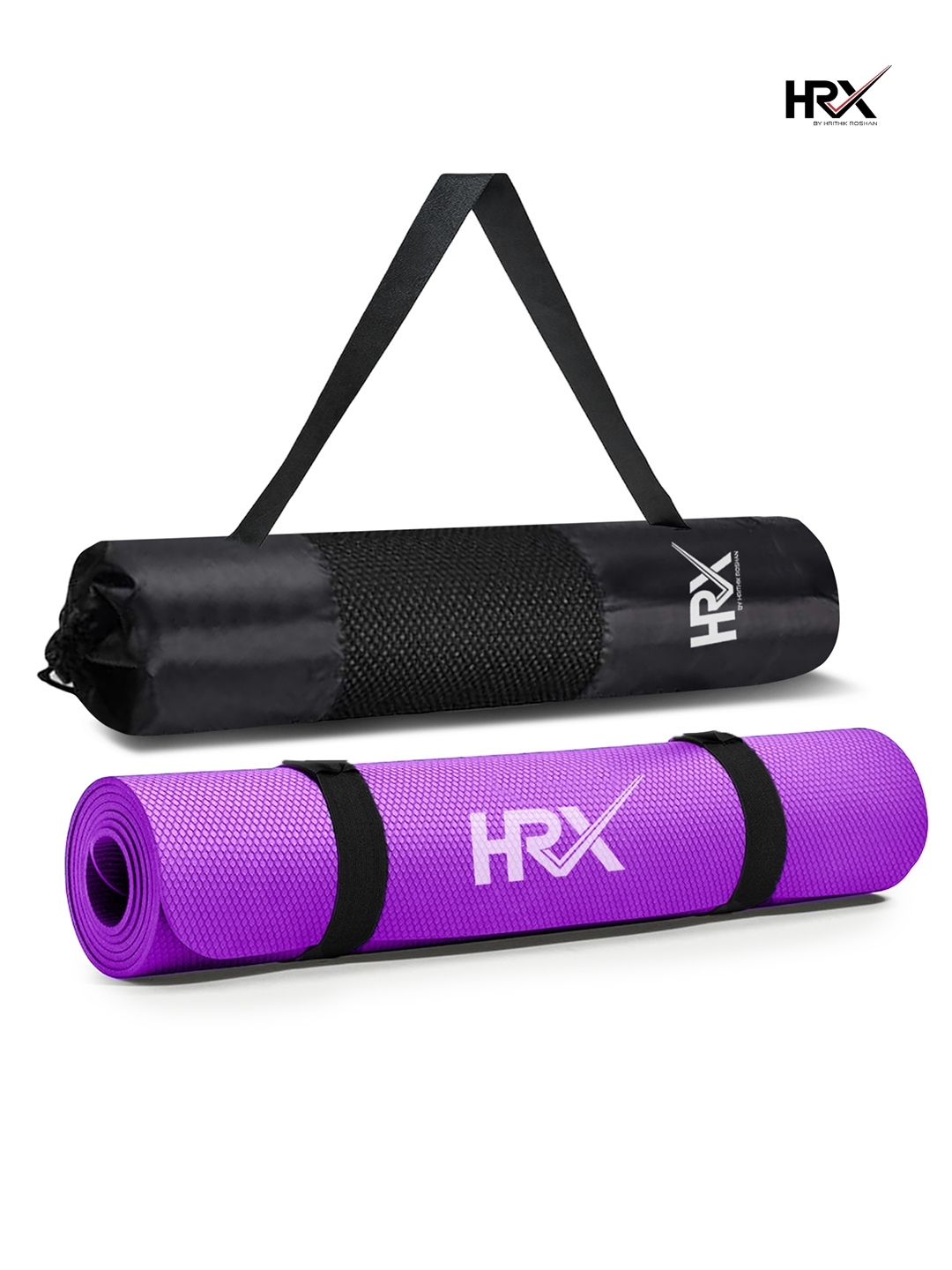 Buy OBSESSIONS Reversible Yoga Mat with Carrying Strap Pink and