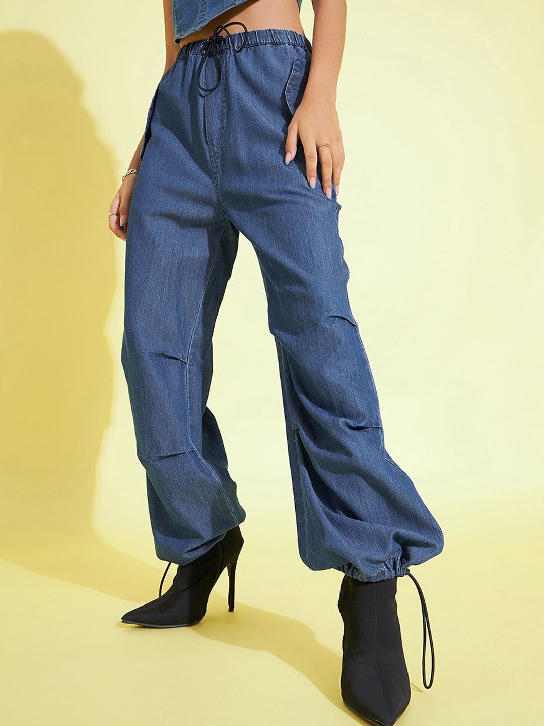 Noh.Voh - SASSAFRAS Kids Girls Relaxed Fit Clean Look Cargo Jeans