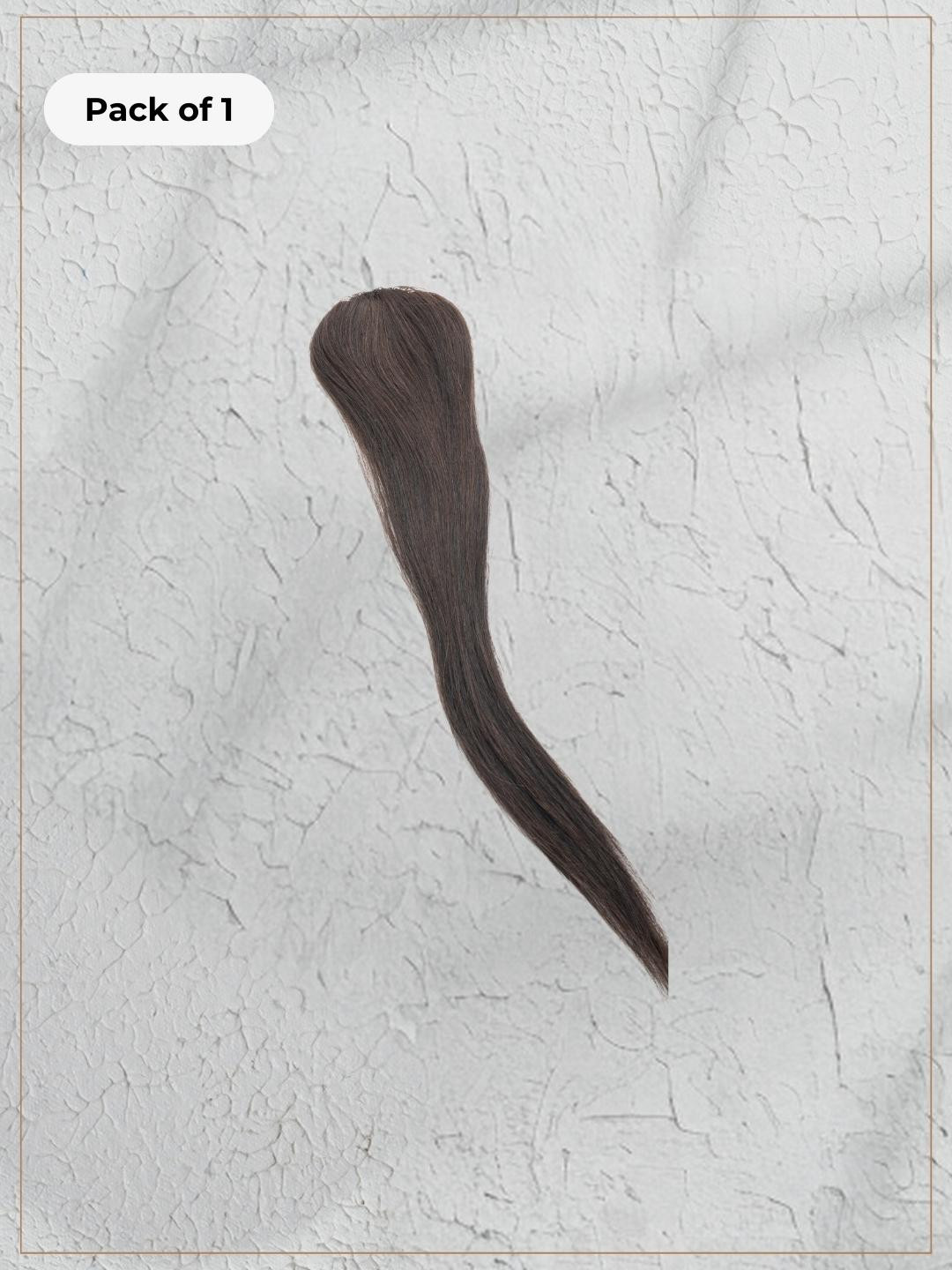 HAIR ORIGINALS Women 100% Natural Human Hair Invisible Patch - Natural Brown