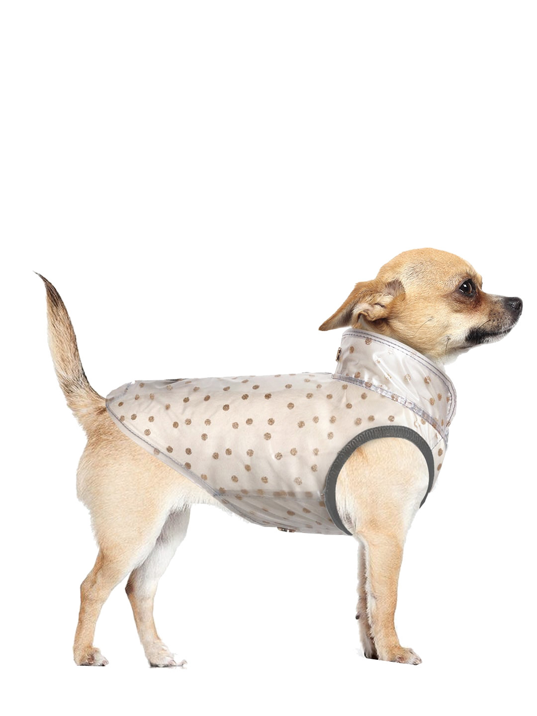 Milk & Pepper Glittered Dog Raincoat