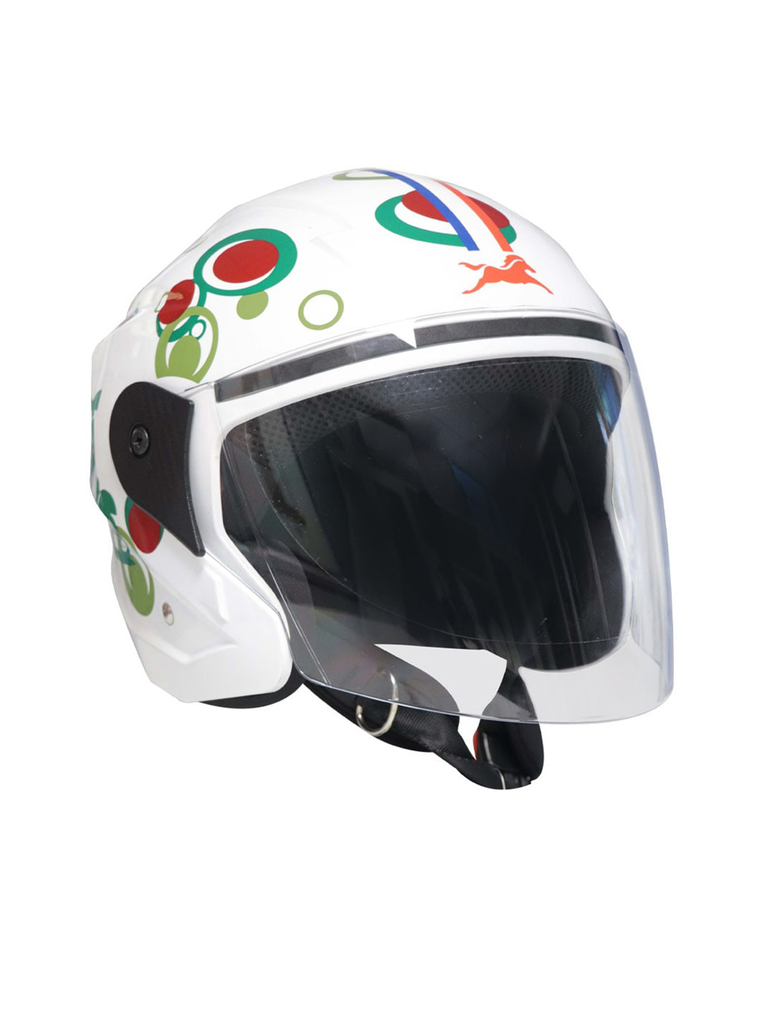 TVS Men Graphic Print Open Face Helmet