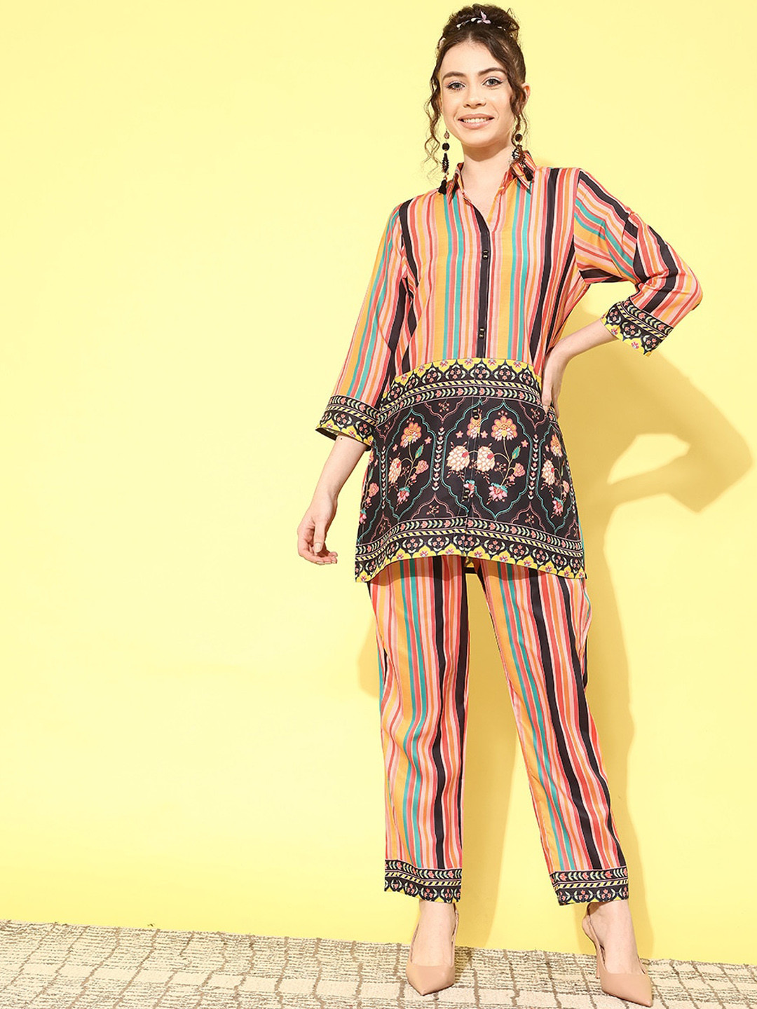 Runway Dreams Striped Shirt With Trouser