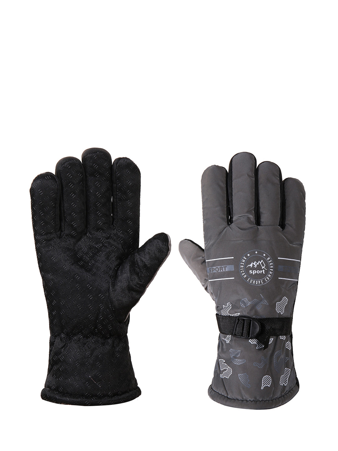 Alexvyan Men Protective Snow & Wind Proof Fur-Inside Thermal Riding Winter Soft Gloves