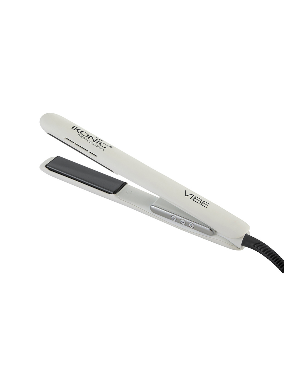 Ikonic Professional Vibe Hair Straightener with Ceramic Floating Plates & AI Technology - White