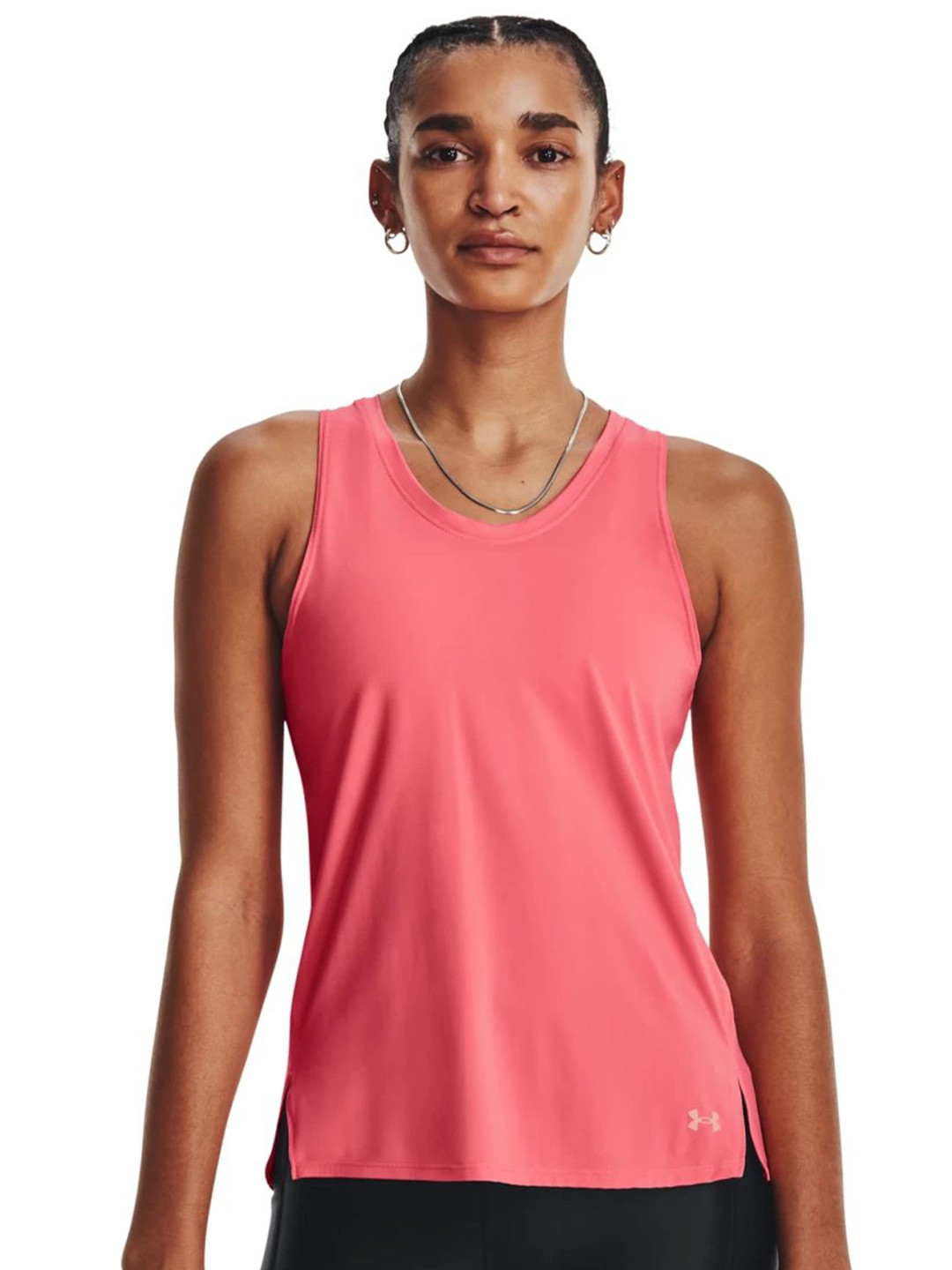 UNDER ARMOUR Iso-Chill Run Laser Round Neck Sleeveless Slim-fit Tank T-shirt