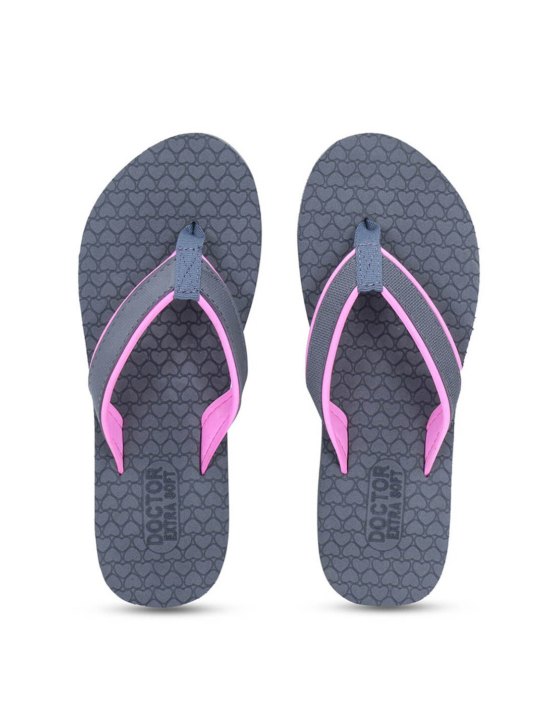 DOCTOR EXTRA SOFT Women Textured Bounce Back Technology Non-Slip Thong Flip-Flops