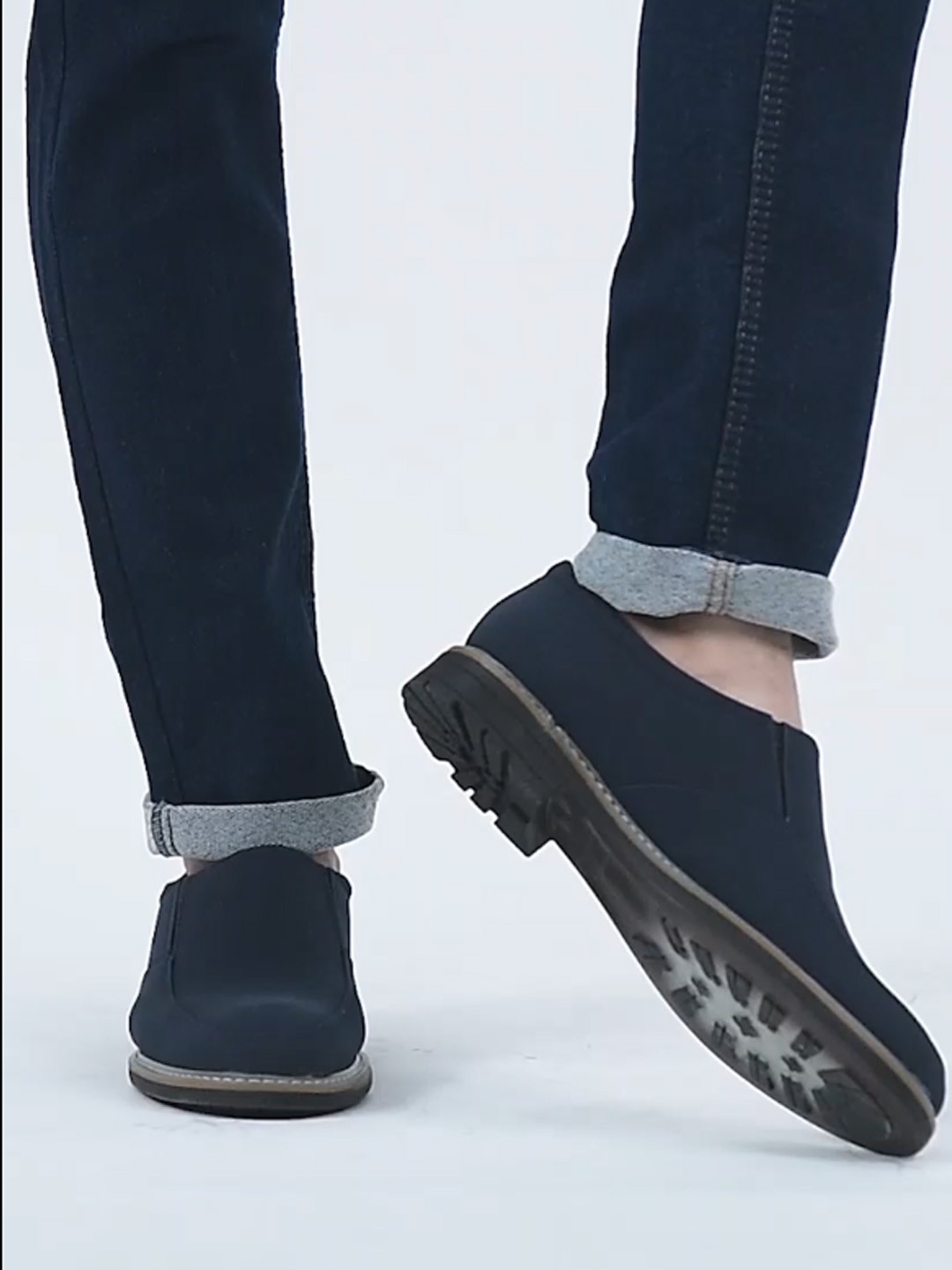 FAUSTO Men Round Toe Slip-On Formal Shoes