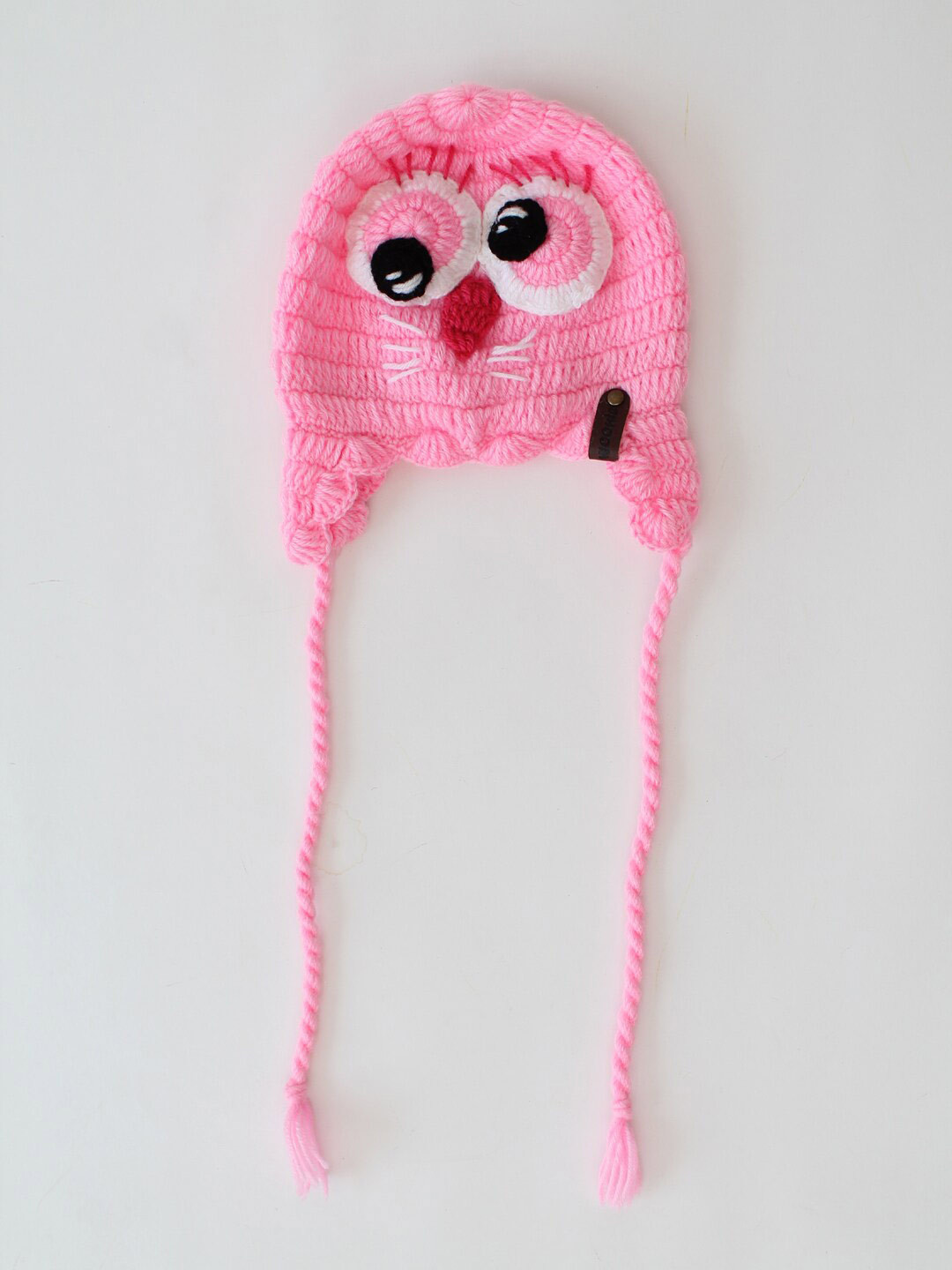 Woonie Infants Animal Eyes Design Beanie