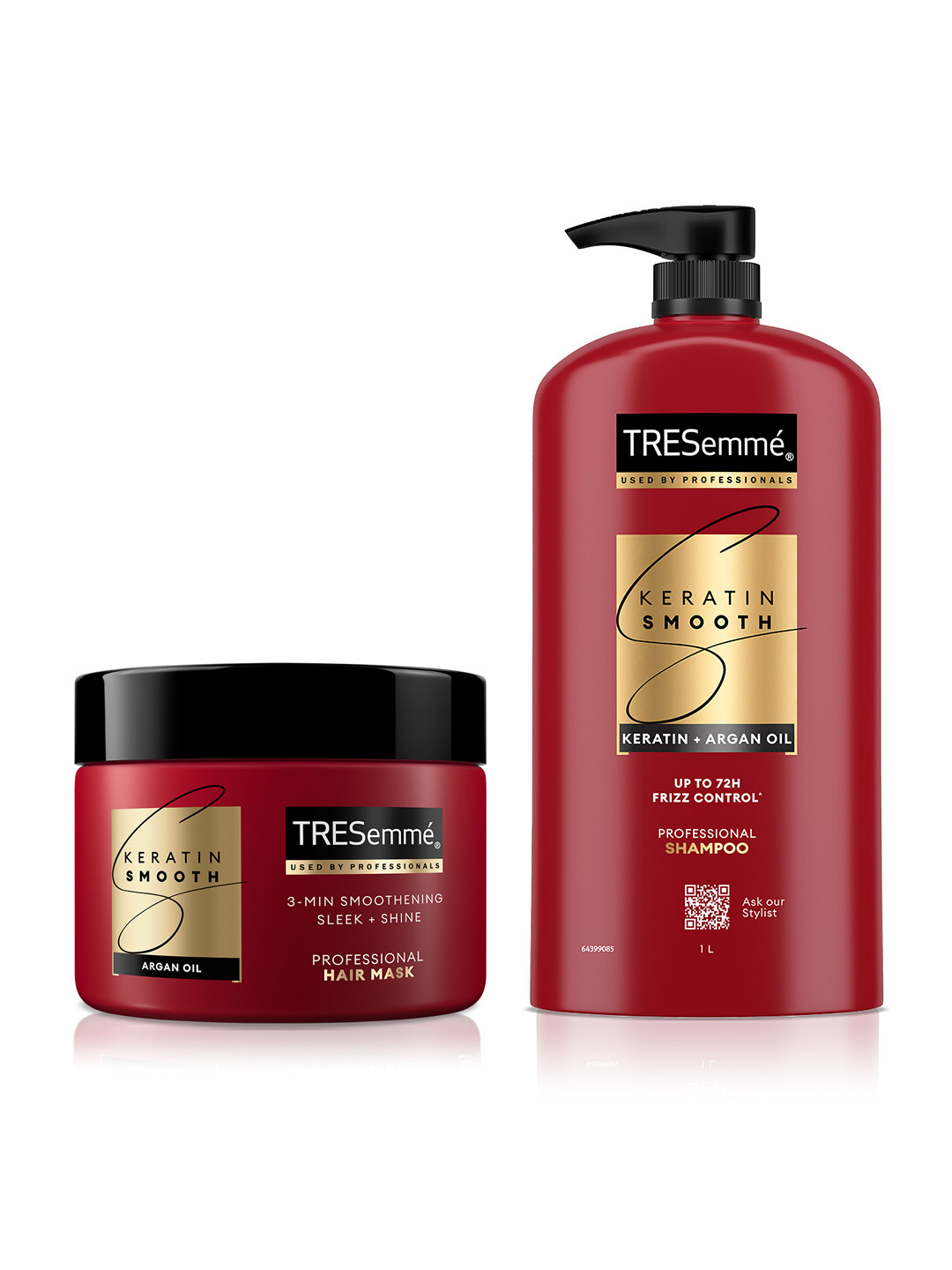 TRESemme Keratin Smooth Shampoo 1L & Mask 300ml