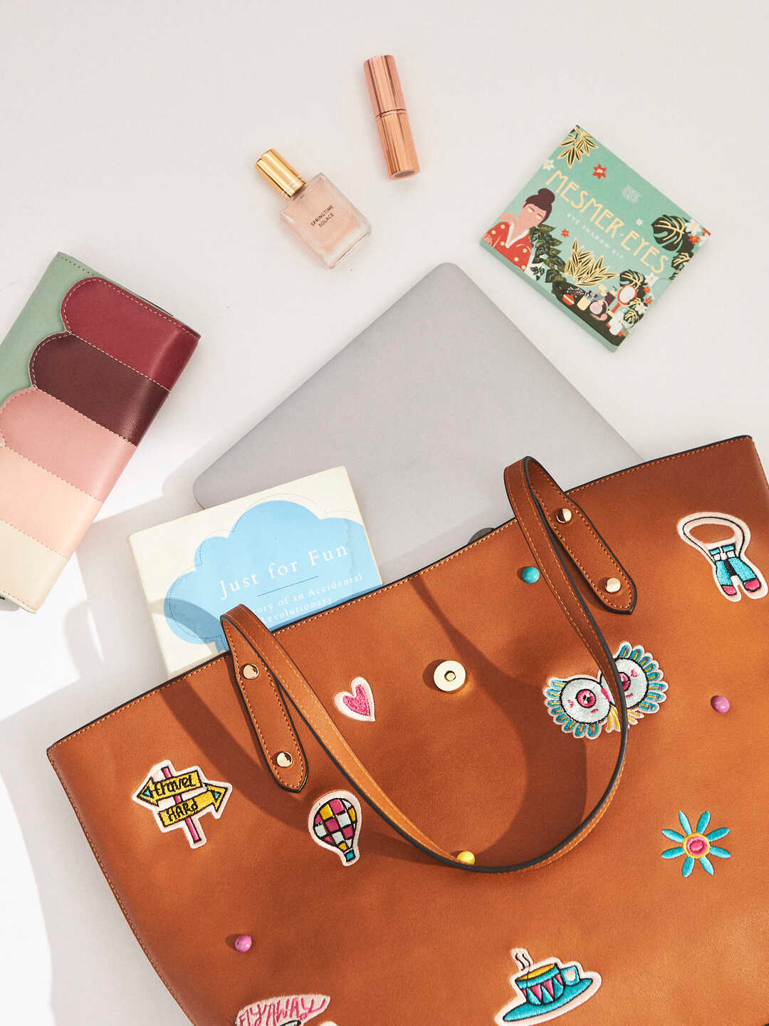 Chumbak Embroidered Structured Handheld Bag