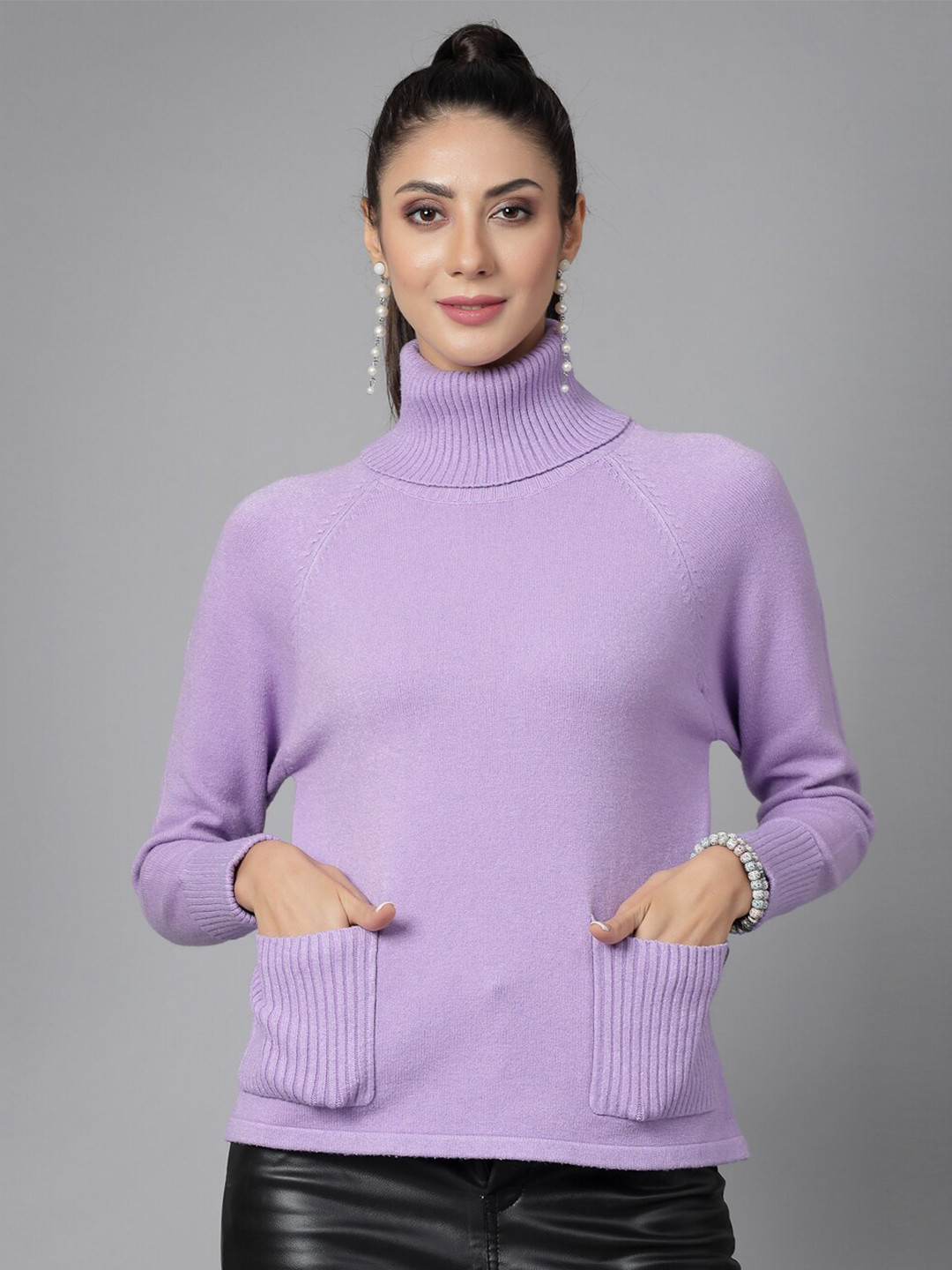 Mafadeny Turtle Neck Knitted Sweater