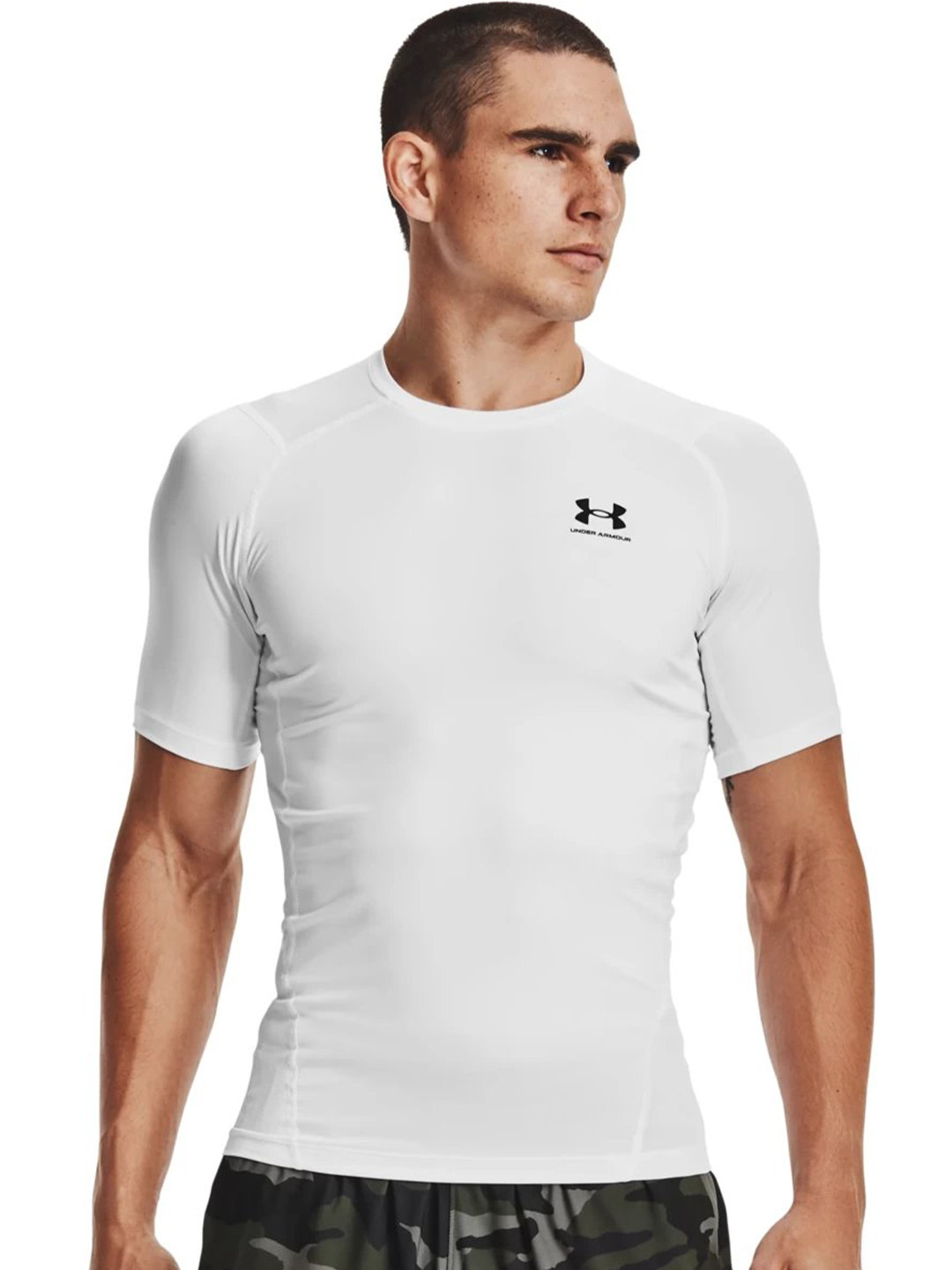 UNDER ARMOUR Heatgear Armour Compression Short Sleeeves Round Neck Slim-Fit T-Shirt