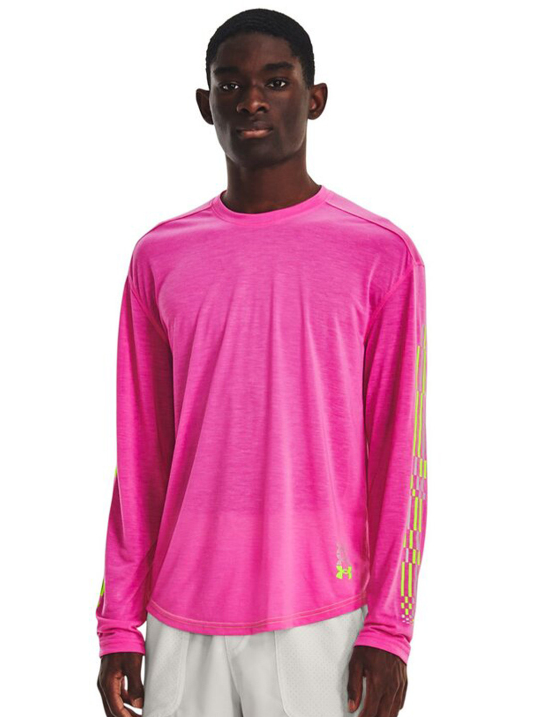 UNDER ARMOUR Run Anywhere Breeze Long Sleeves Slim-Fit T-Shirt