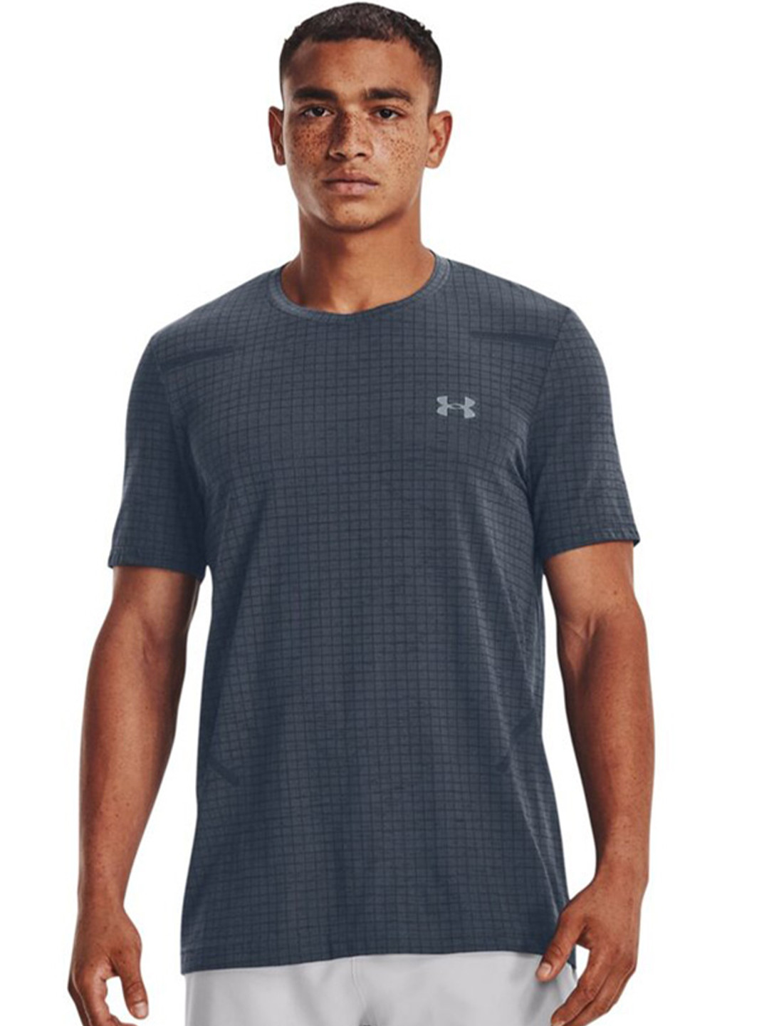UNDER ARMOUR Checked Slim-Fit T-Shirt
