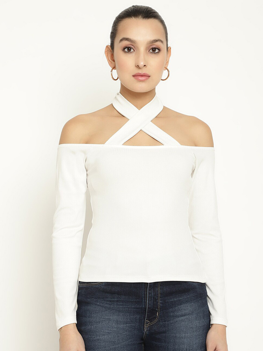 BAESD Off-Shoulder Fitted Top