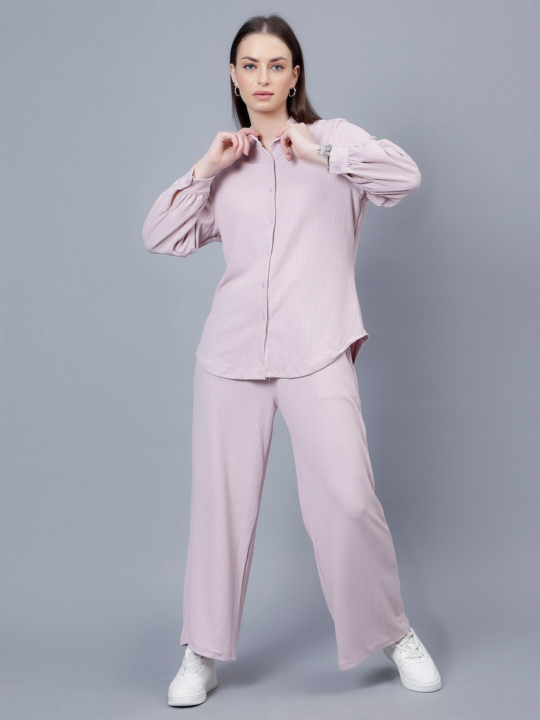 Steele Pink Shirt Maxi Dress