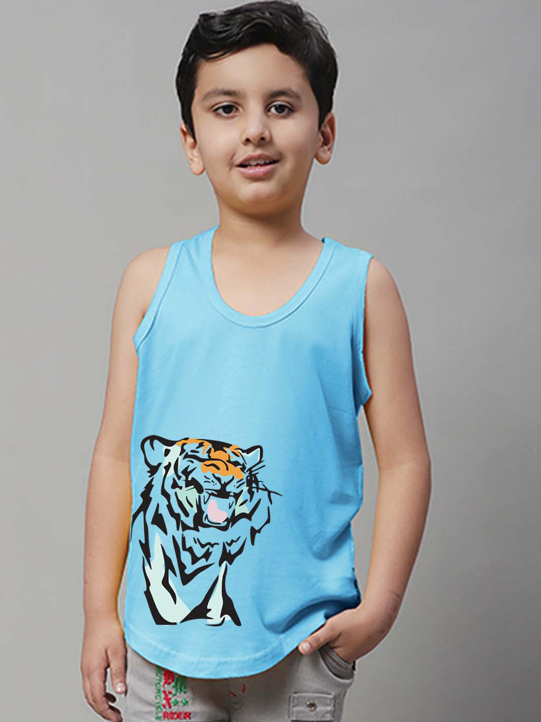 Friskers Boys Printed Pure Cotton Innerwear Vests KDC459-20-2-3Y