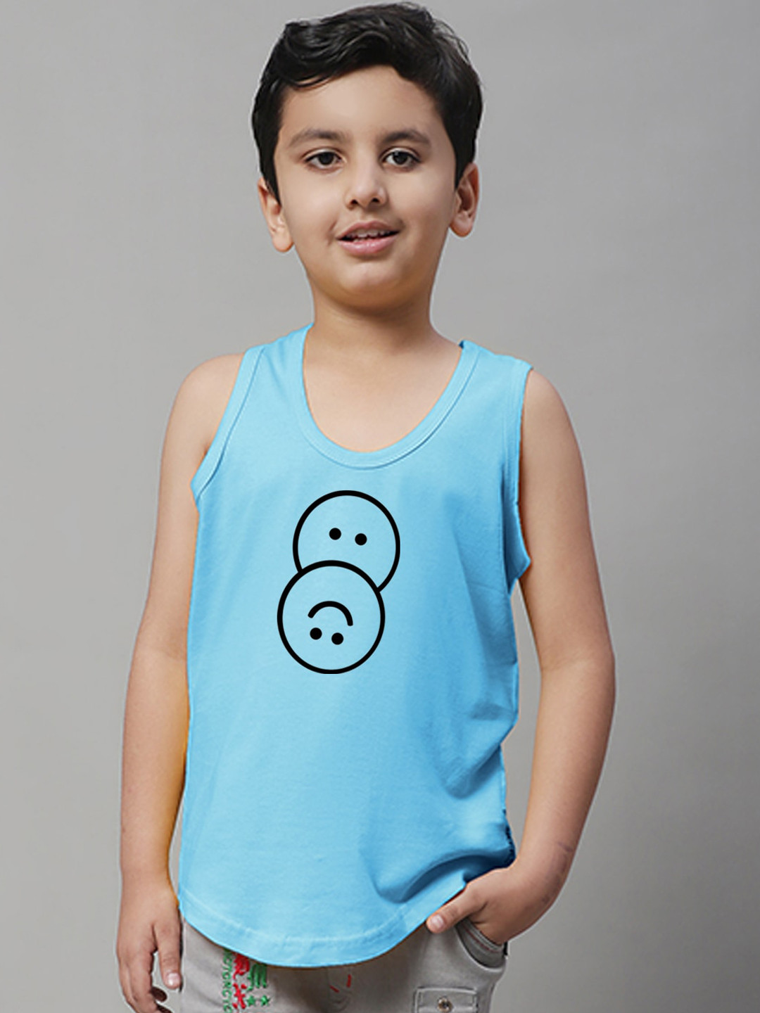 Friskers Boys Printed Bio Wash Pure Cotton Innerwear Vests KDC469-20-2-3Y