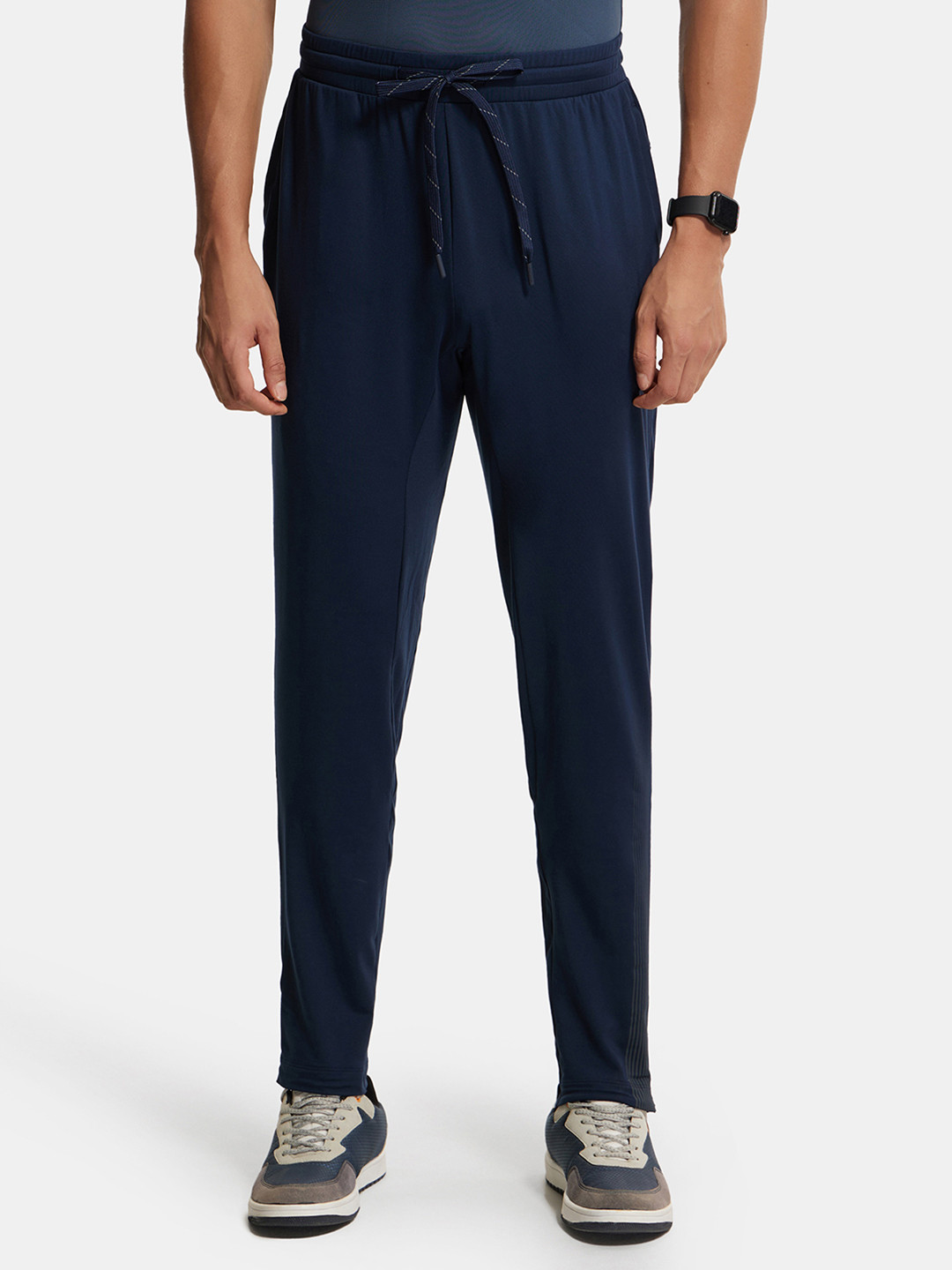 Soft Touch Microfiber Stretch Trackpant with Side Pockets and StayFresh Treatment-SP16