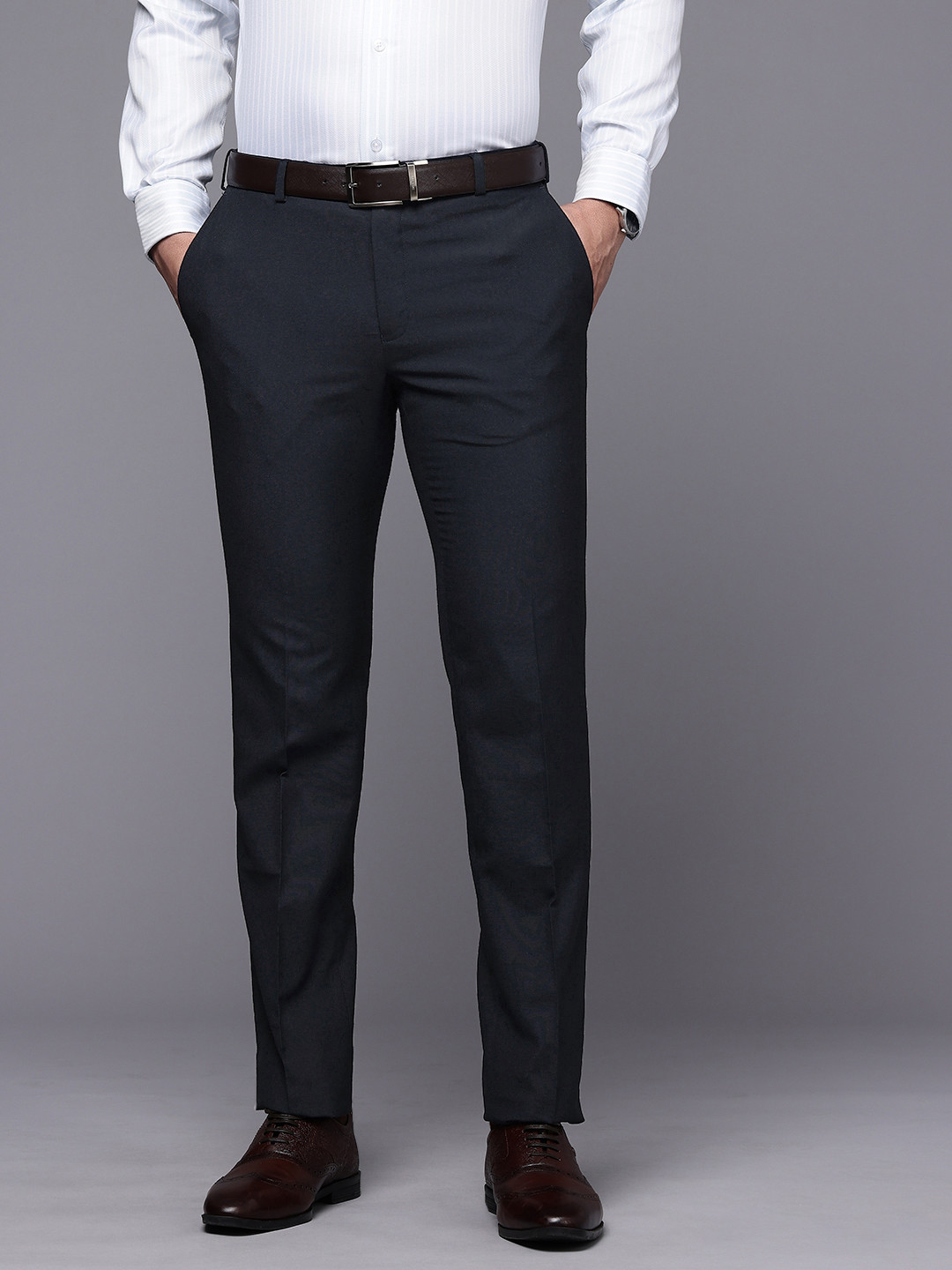 Raymond Men Slim Fit Formal Trousers