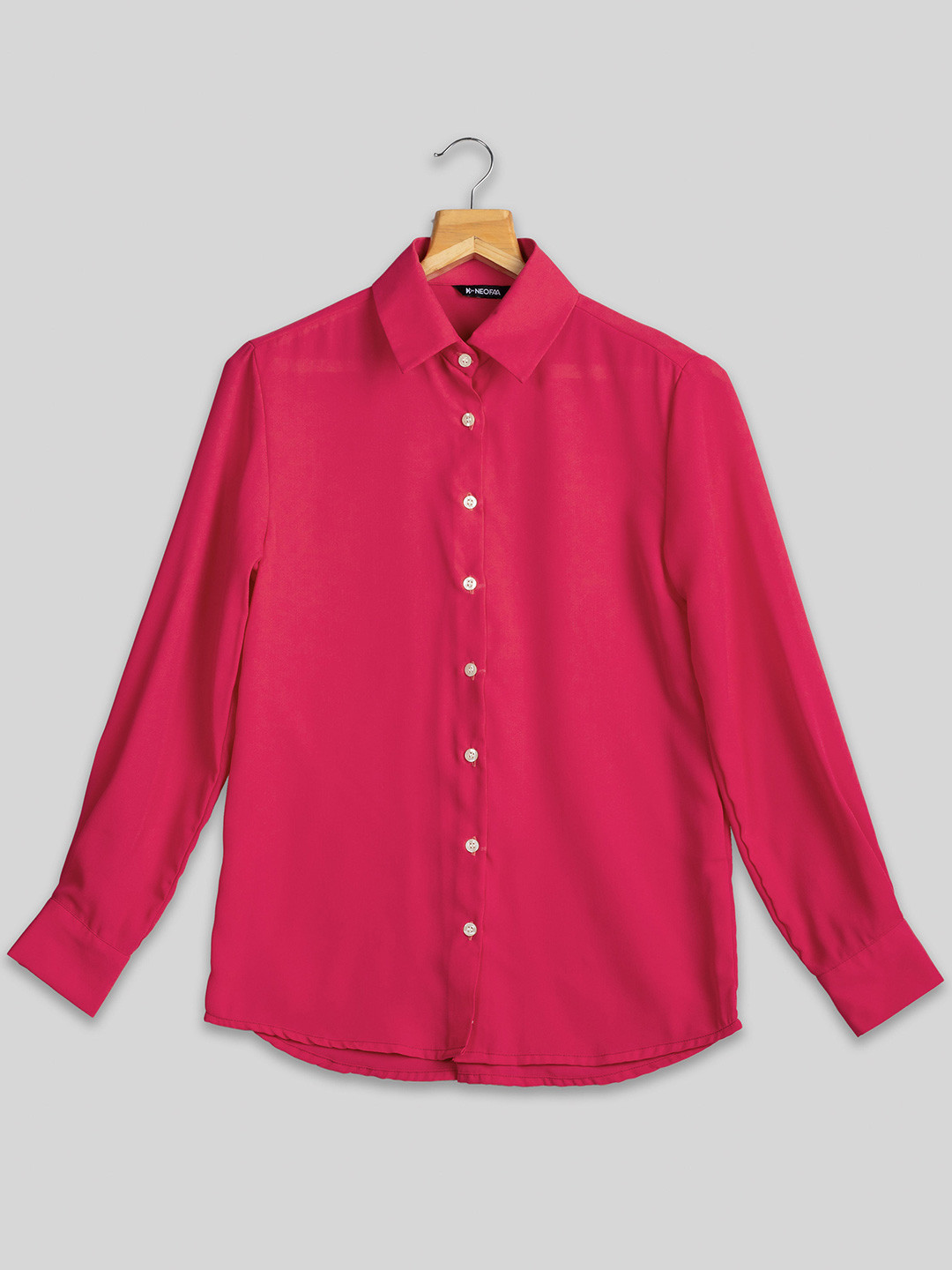 NEOFAA India Slim Regular Fit Semi Sheer Casual Shirt