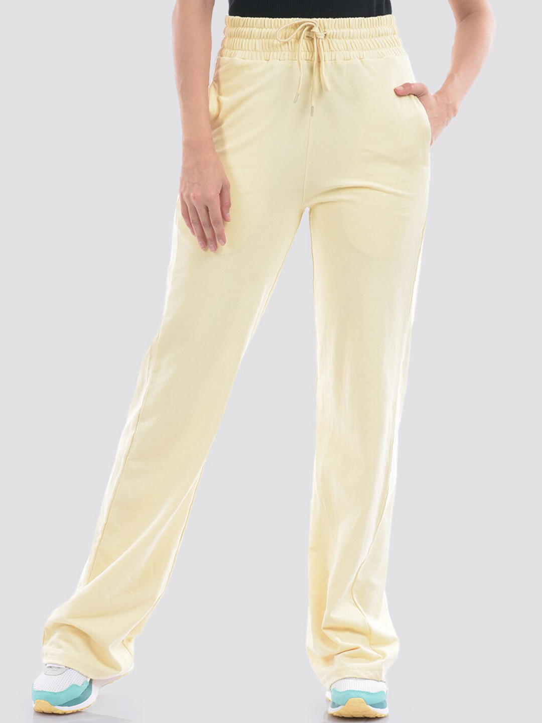 ONEWAY Women Wide Leg Cotton Track Pant