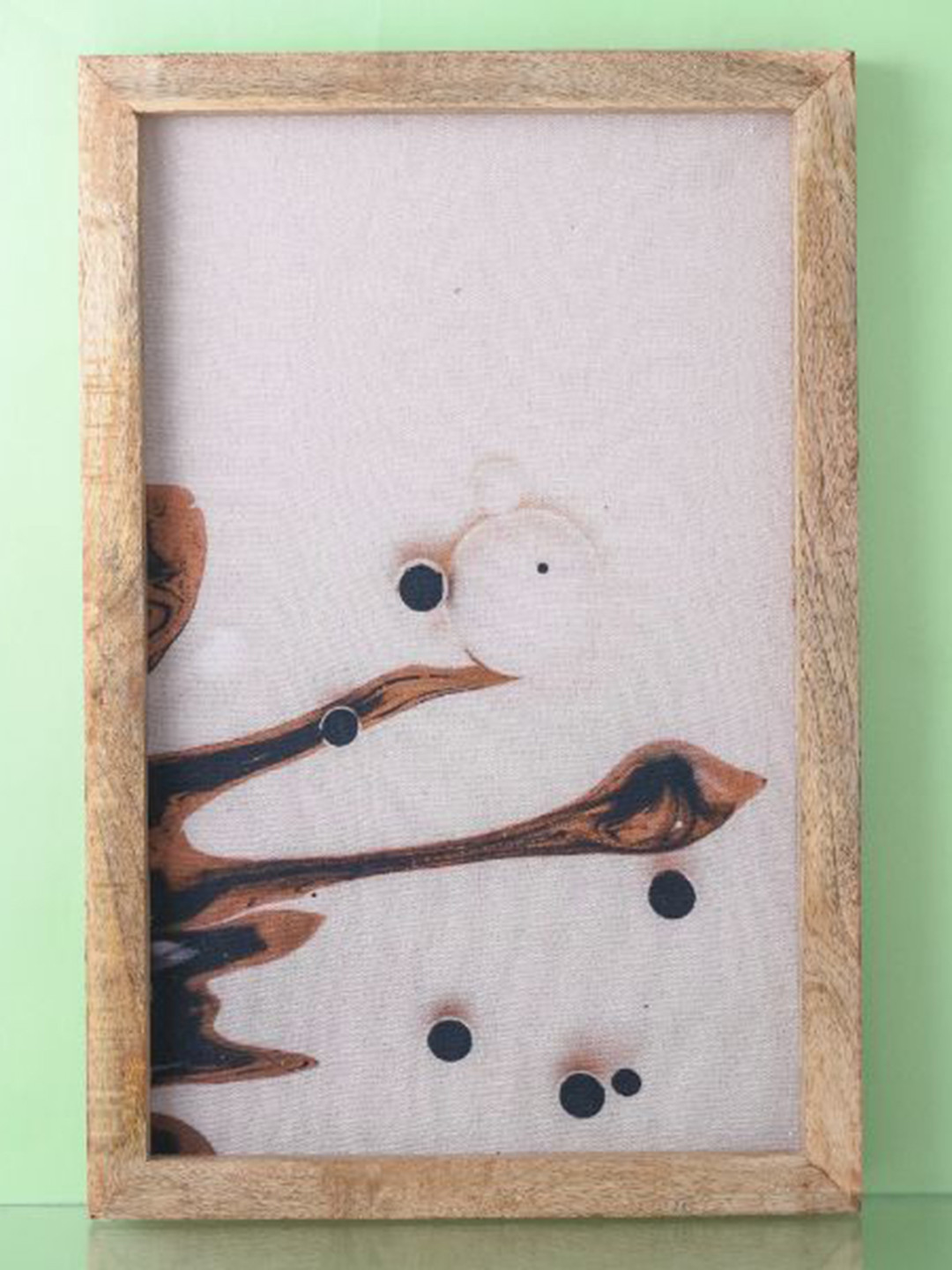 The Decor Mart White & Maroon Pebble Art Painting Wall Art