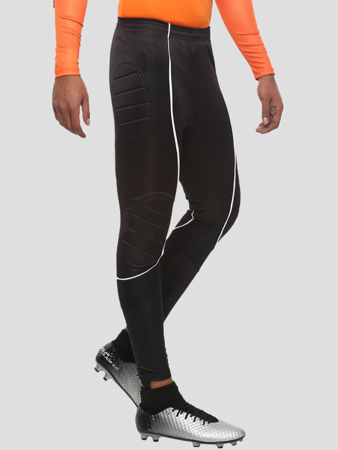 NIVIA Men Polyester Slim-Fit Paddings Goal Keeper Track Pants