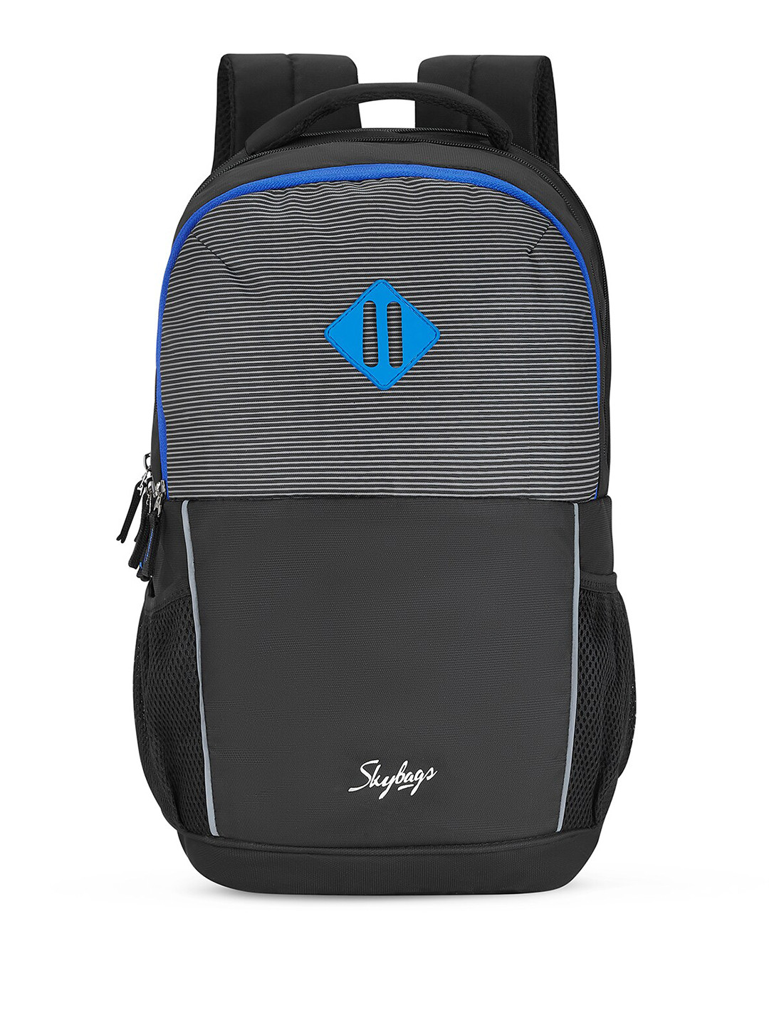 Skybags Unisex Striped Medium Backpack - Up to 16 inch Laptop