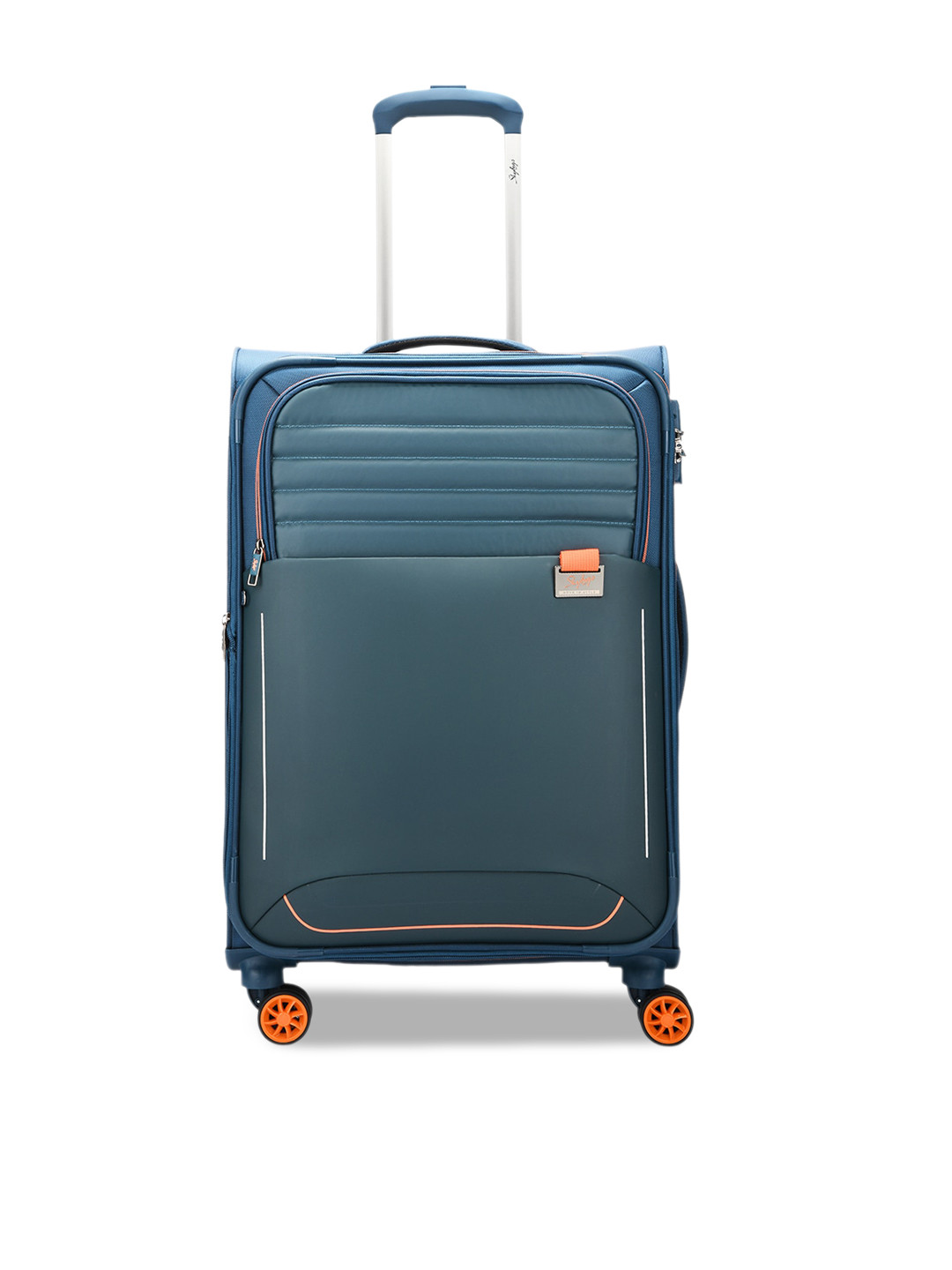 Skybags Blue TWENTYFOUR7 PRO Solid Soft-Sided Trolley Bag