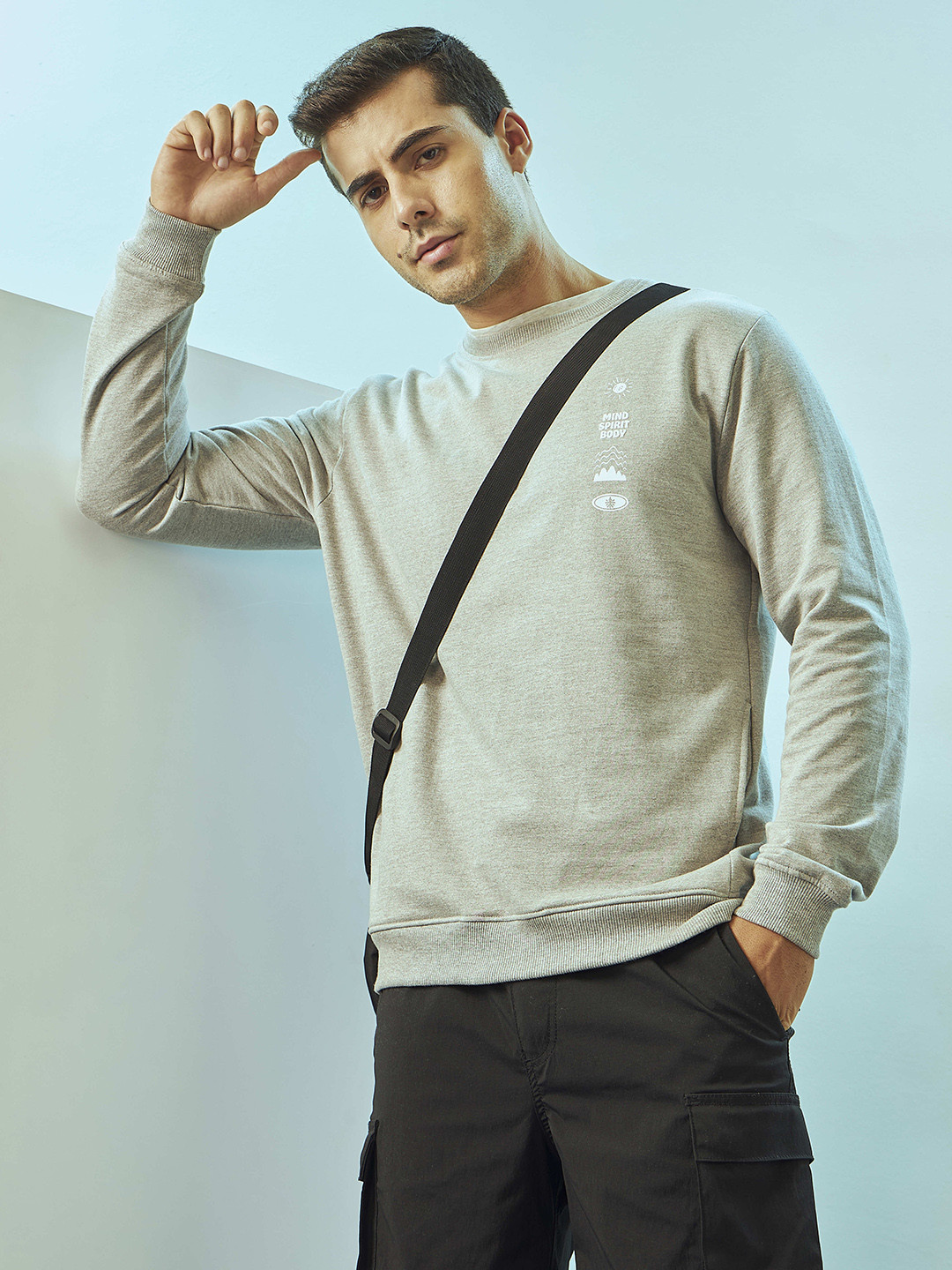 CULT Crew Neck Sweatshirt with Side Pockets