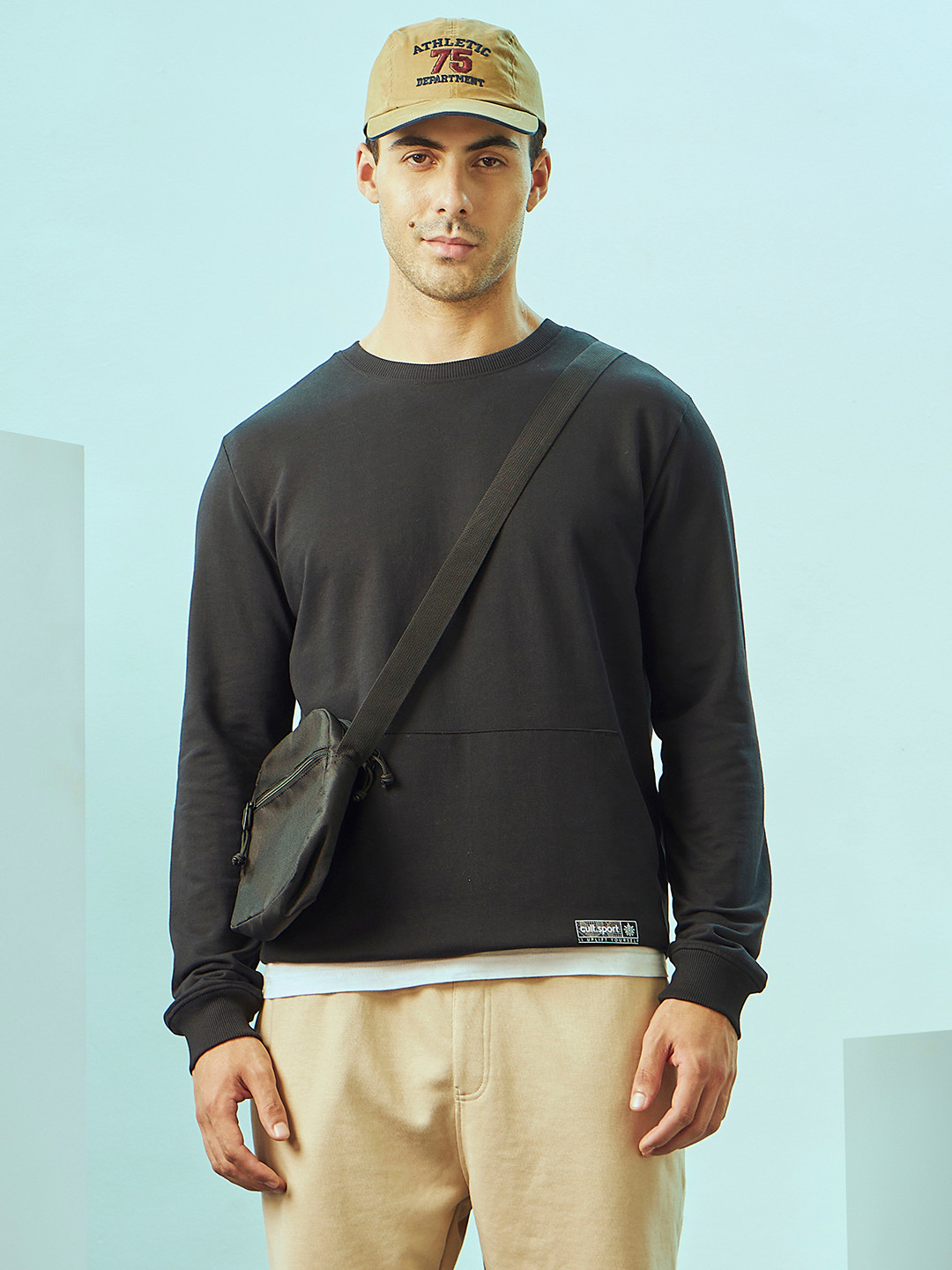 CULT Crew Neck Sweatshirt with Kangaroo Pocket