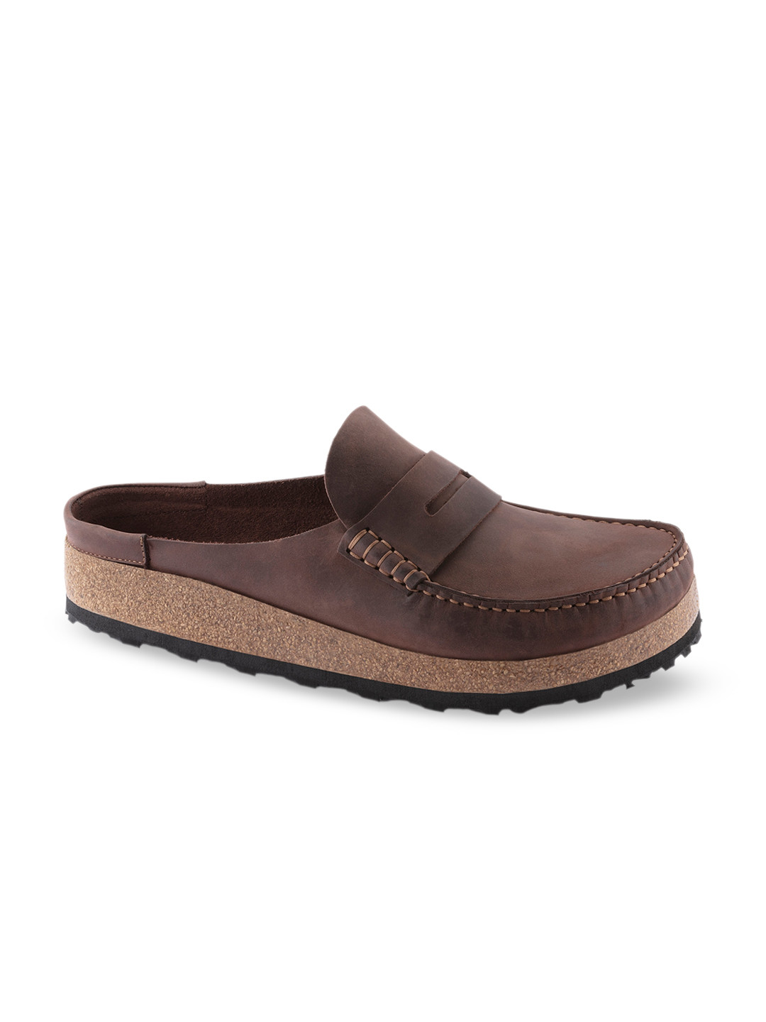 Birkenstock Naples Habana Regular Width Oiled Leather Low Shoes