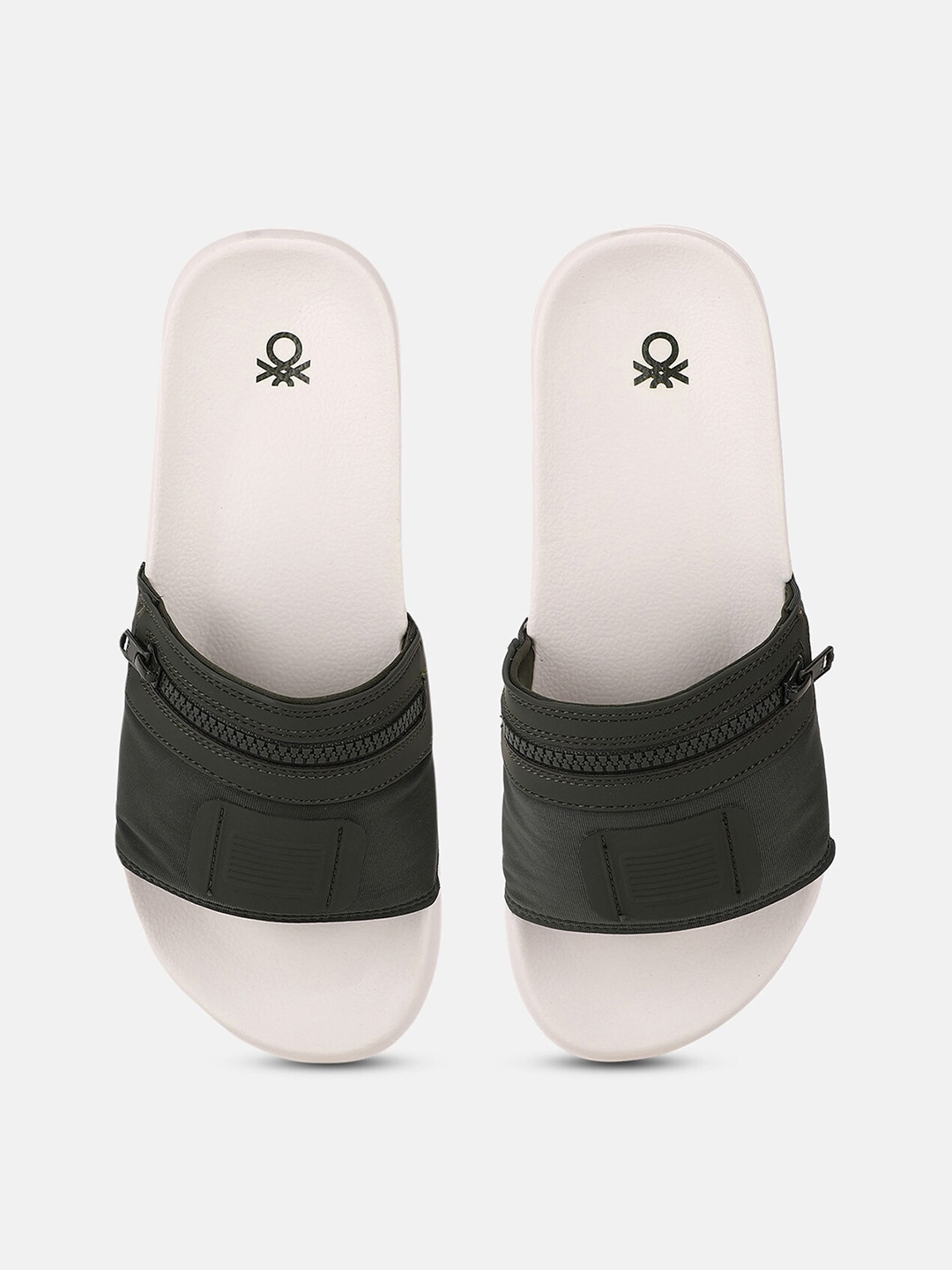 Buy United Colors Of Benetton Men Self Design Sliders Flip Flops