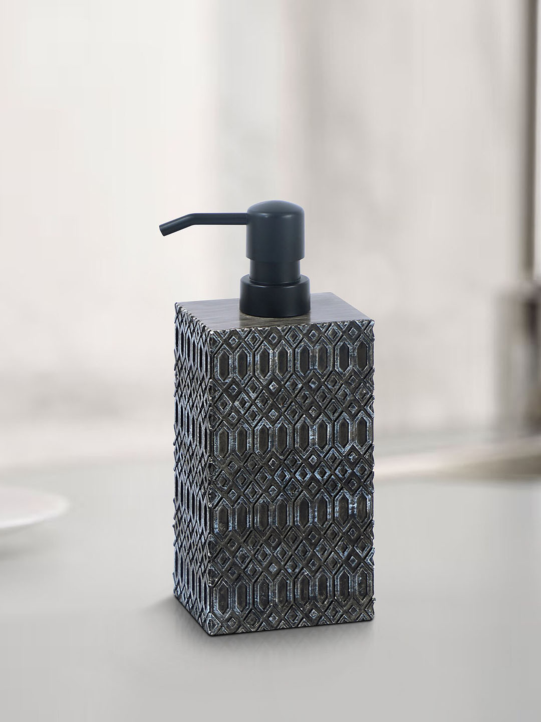 OBSESSIONS Charcoal Grey Matte Textured Soap Dispenser 320 ml
